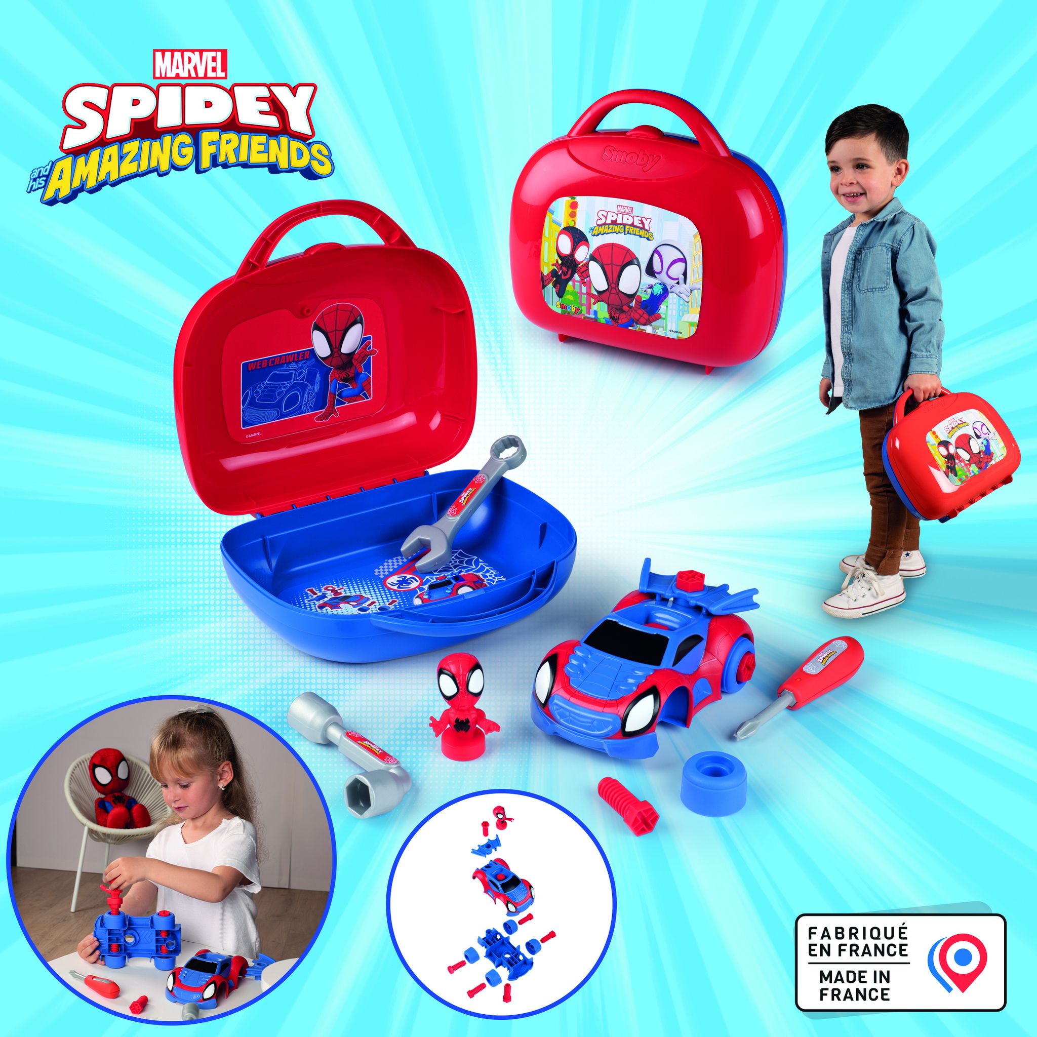 Voir la diapositive 7 : SMOBY Malette Spidey box