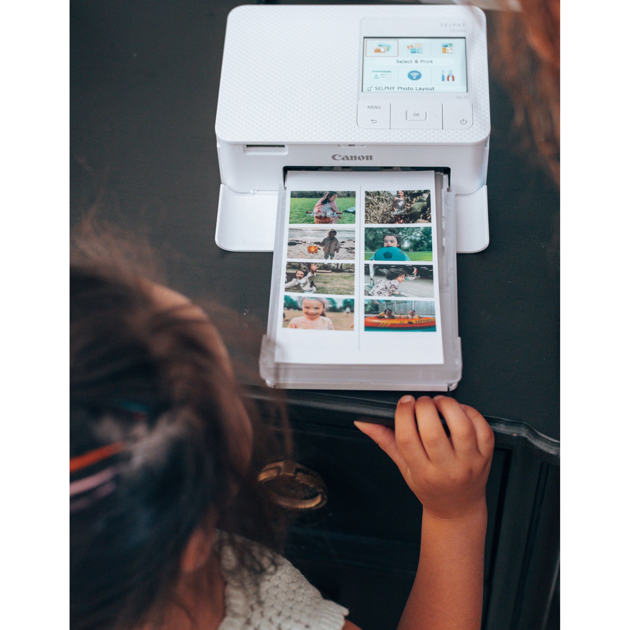 Voir la diapositive 8 : CANON Imprimante photo portable SELPHY CP1500 - Blanche