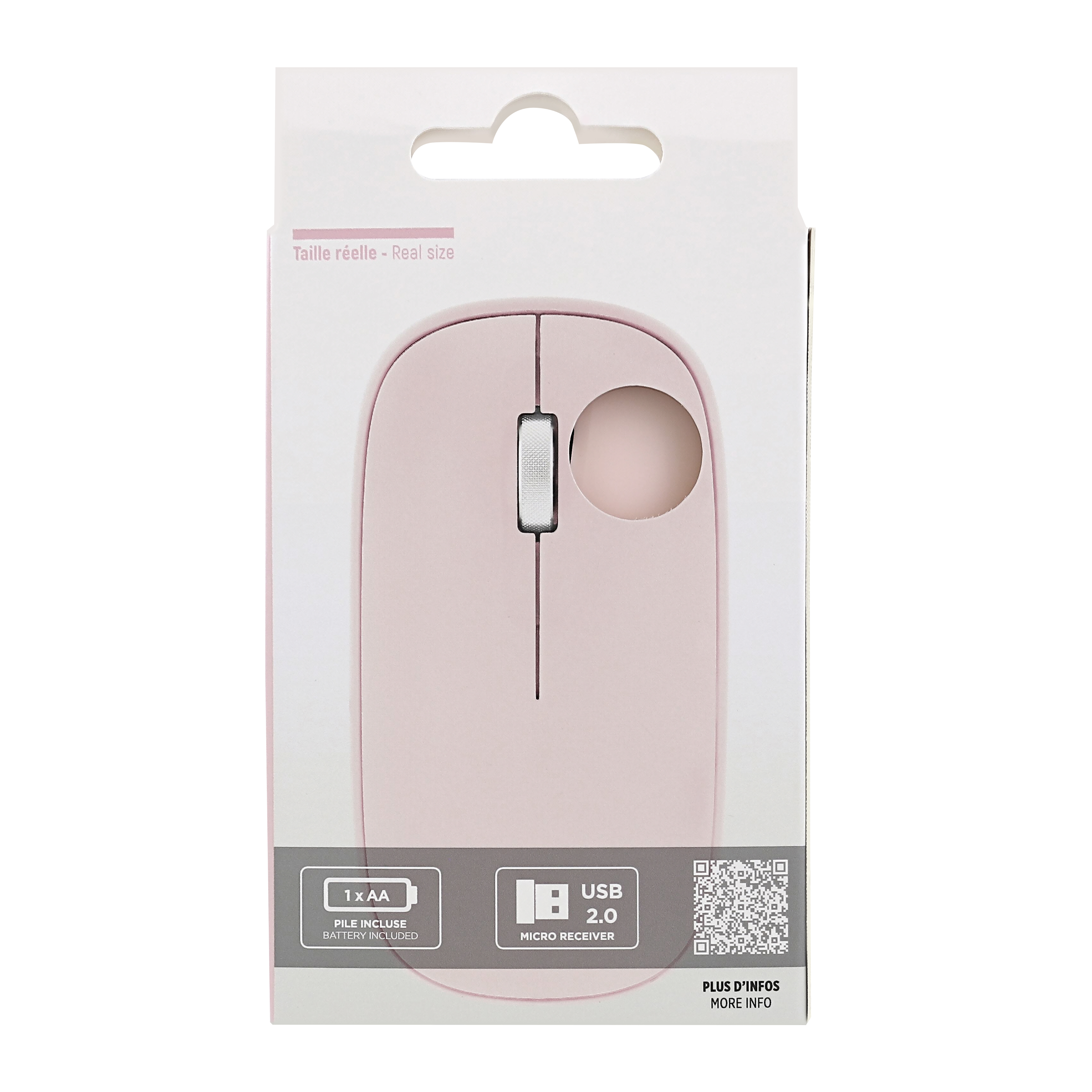 Voir la diapositive 4 : TNB SOURIS SANS FIL - Rose
