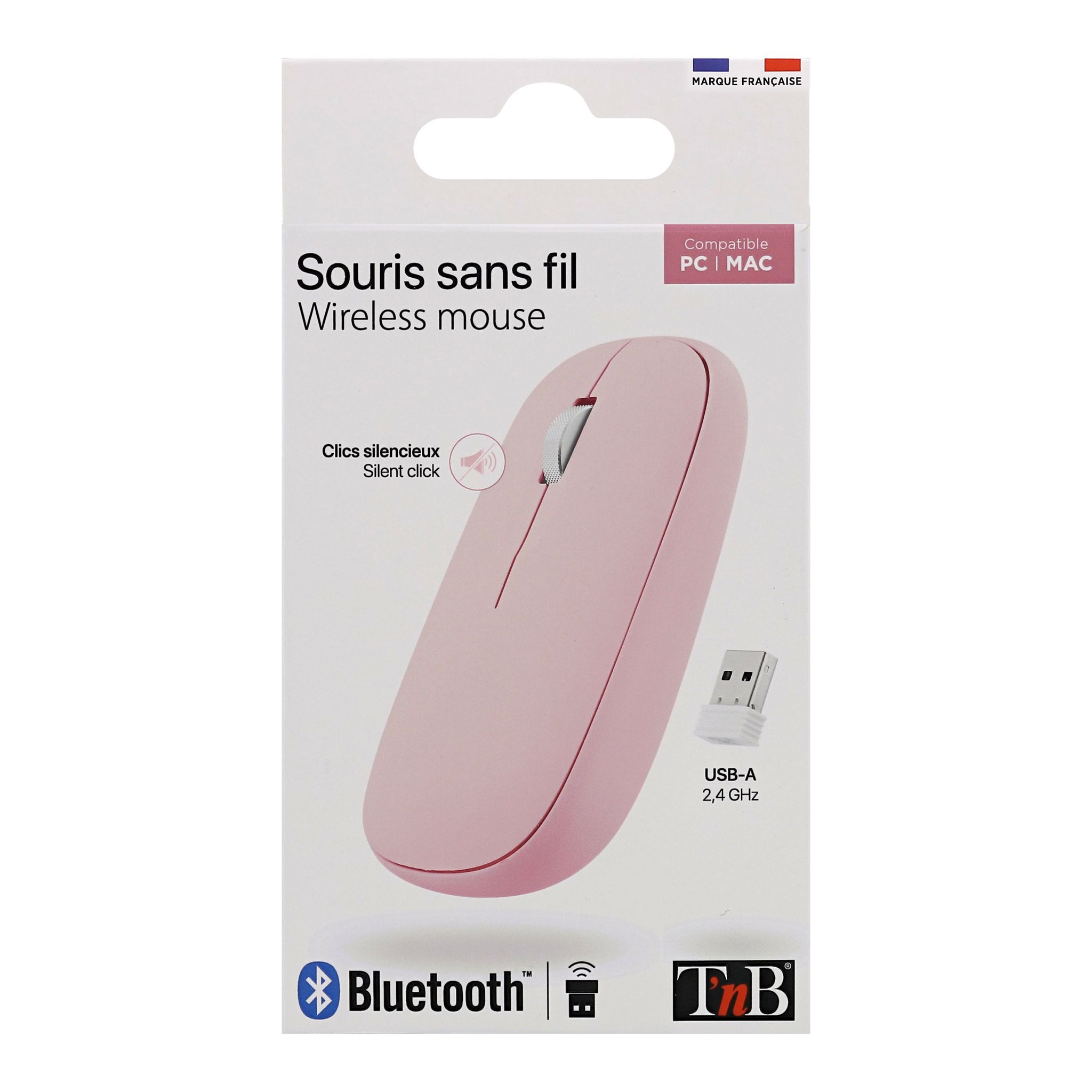 Voir la diapositive 5 : TNB SOURIS SANS FIL - Rose