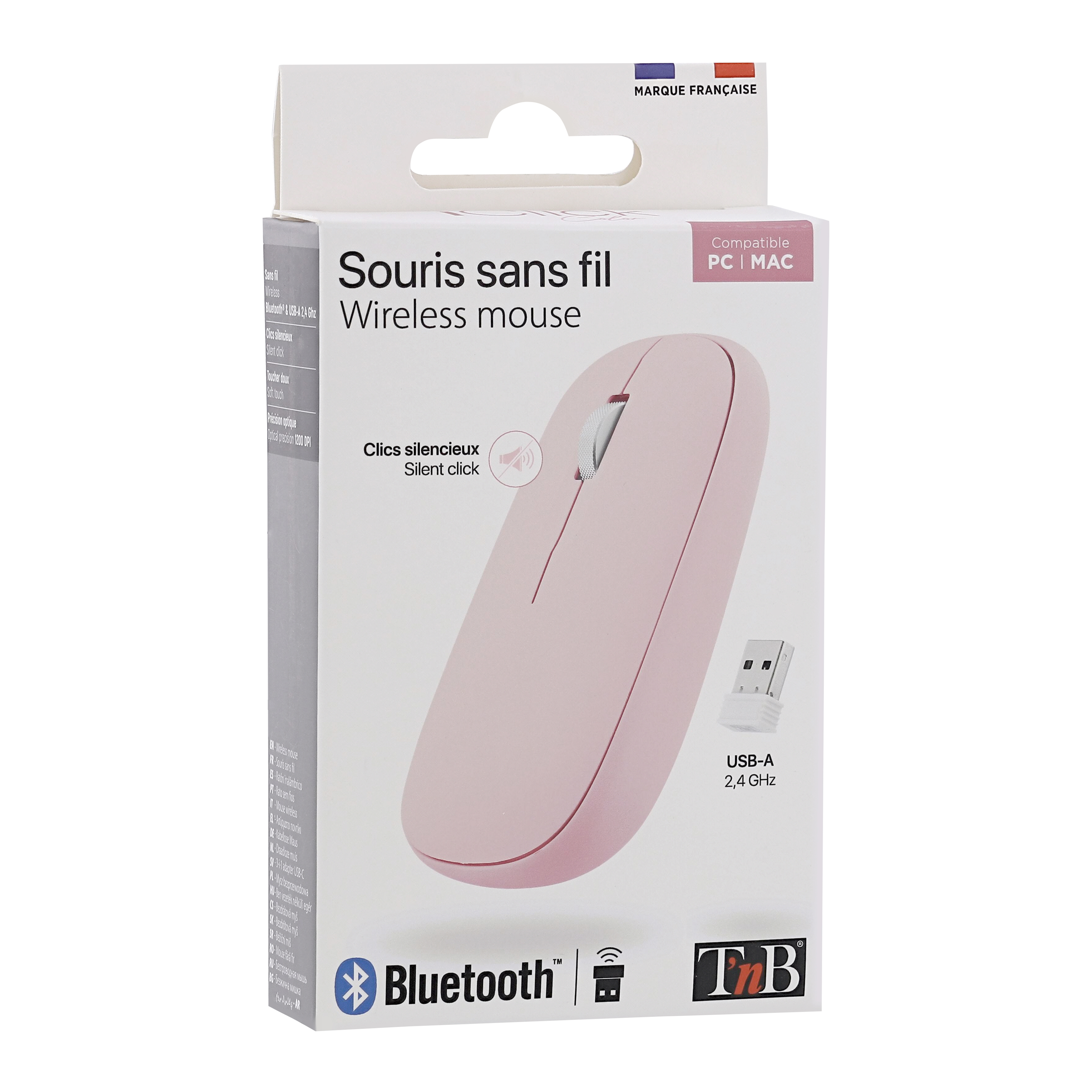 Voir la diapositive 6 : TNB SOURIS SANS FIL - Rose