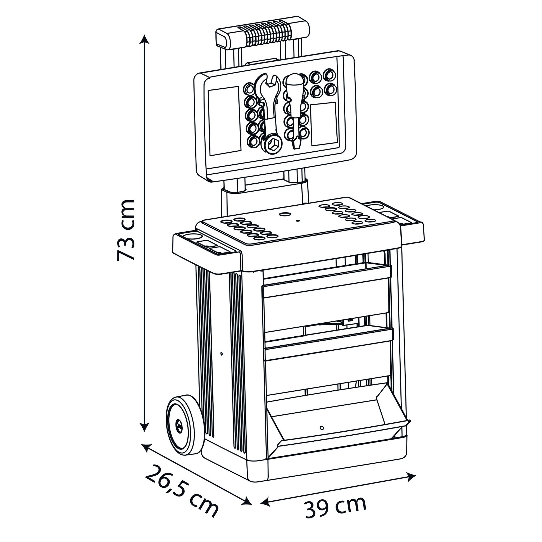 Voir la diapositive 3 : SMOBY Spidey - chariot de bricolage