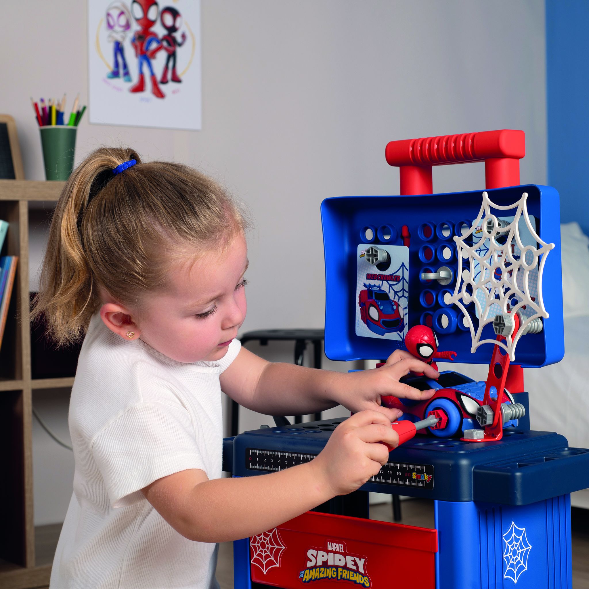 Voir la diapositive 5 : SMOBY Spidey - chariot de bricolage