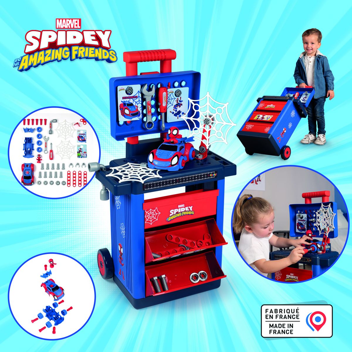 SMOBY Spidey - chariot de bricolage