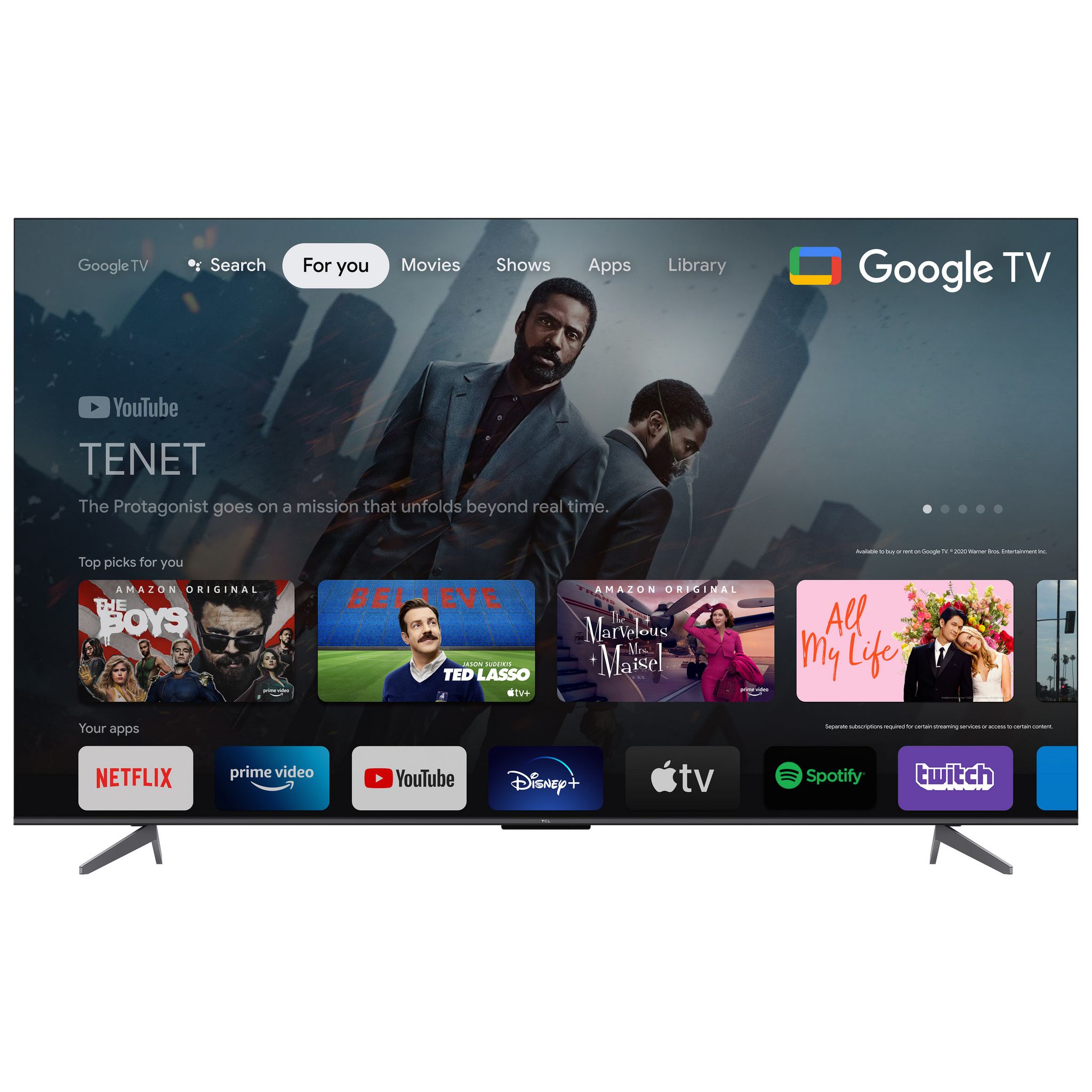 Voir la diapositive 2 : TCL 75C645 TV QLED 4K Ultra HD 191 cm Smart TV