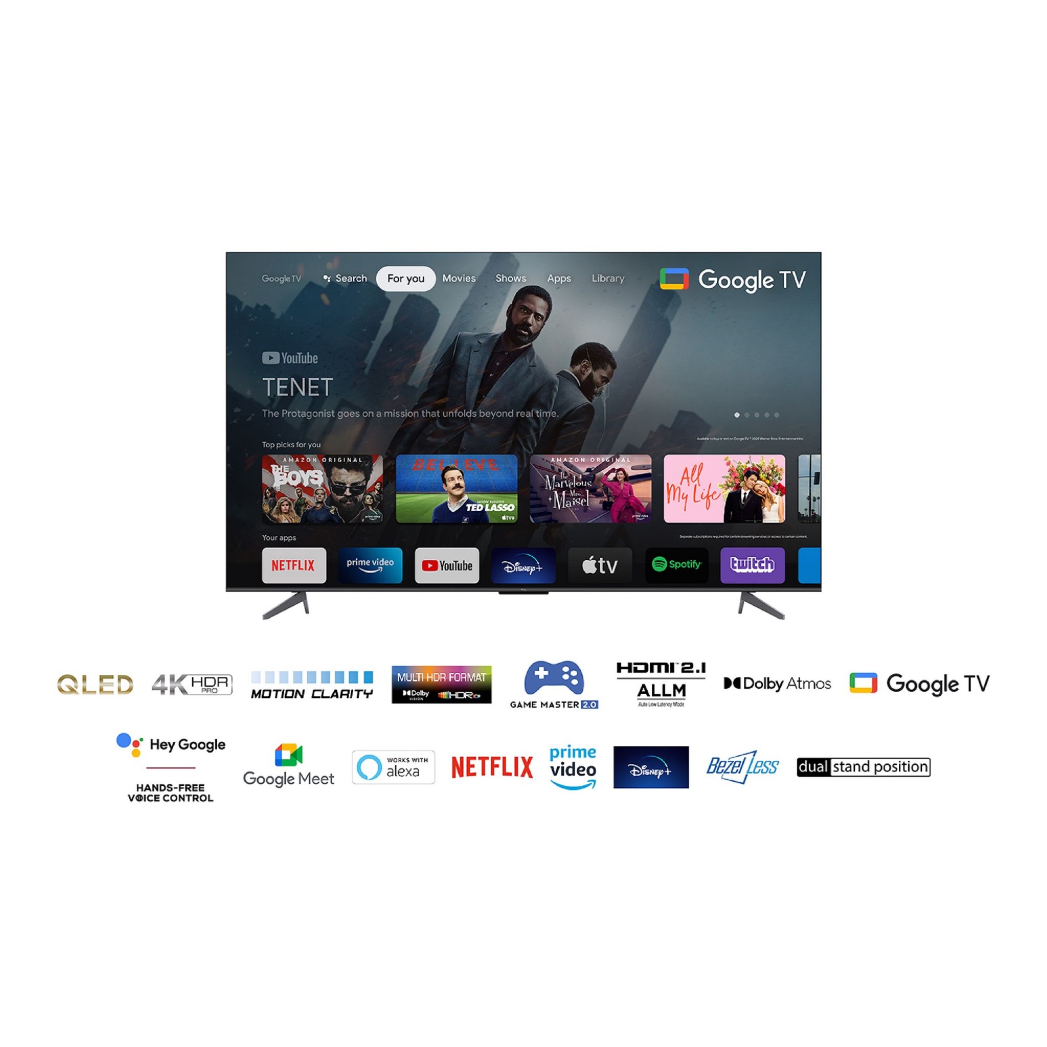 Voir la diapositive 11 : TCL 75C645 TV QLED 4K Ultra HD 191 cm Smart TV