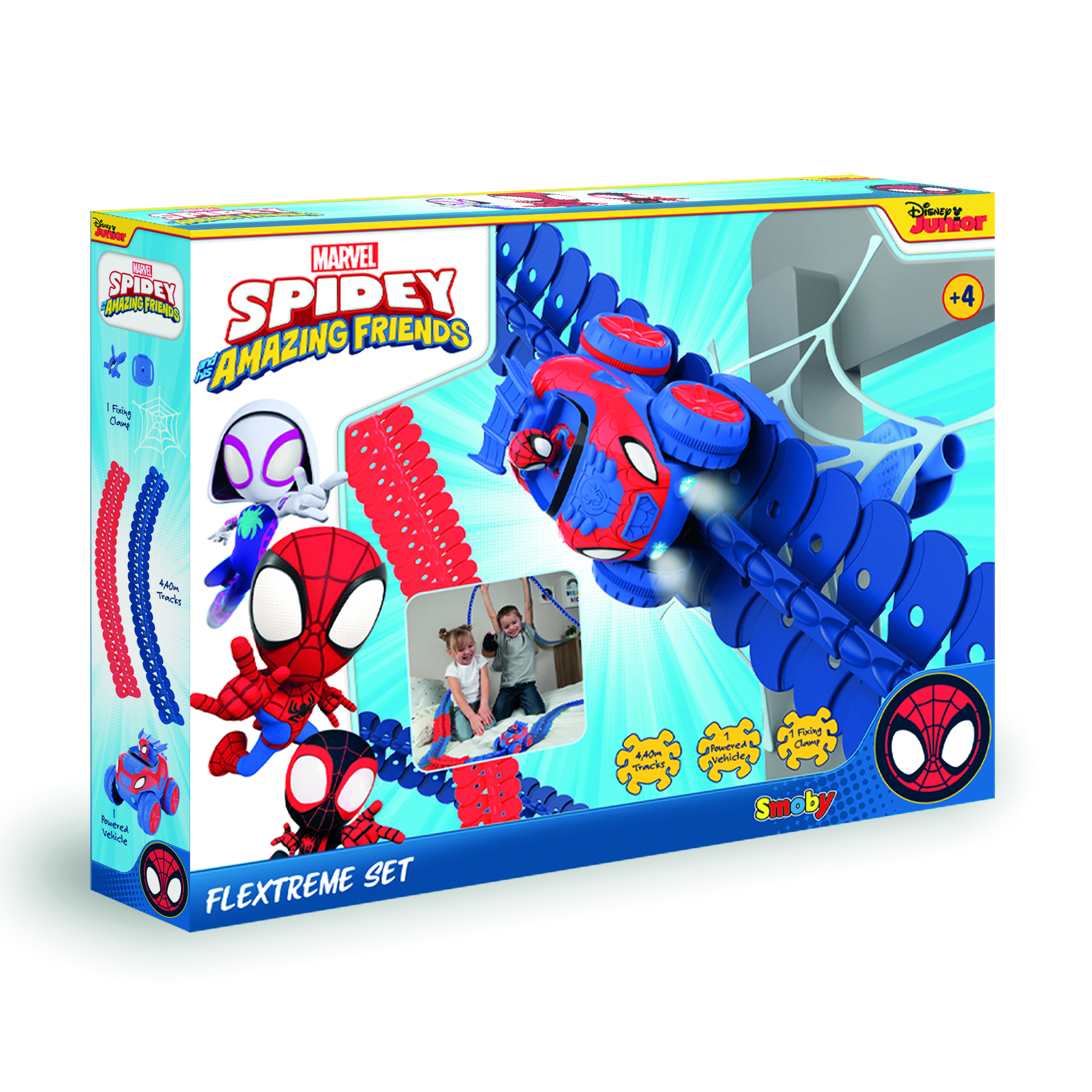Voir la diapositive 2 : SMOBY Spidey flextreme set decouverte | vehicules-garages