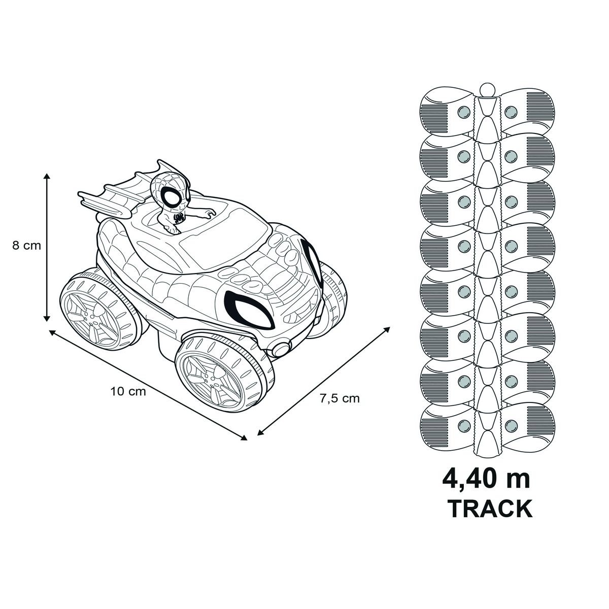 SMOBY Spidey flextreme set decouverte | vehicules-garages