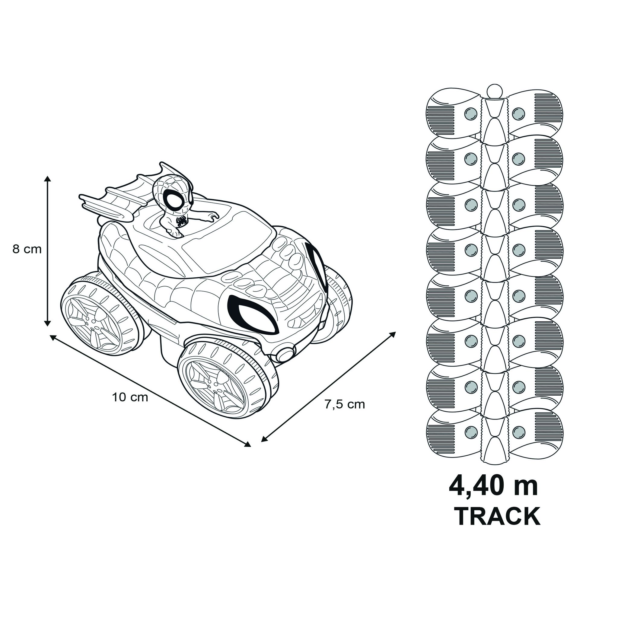 Voir la diapositive 3 : SMOBY Spidey flextreme set decouverte | vehicules-garages