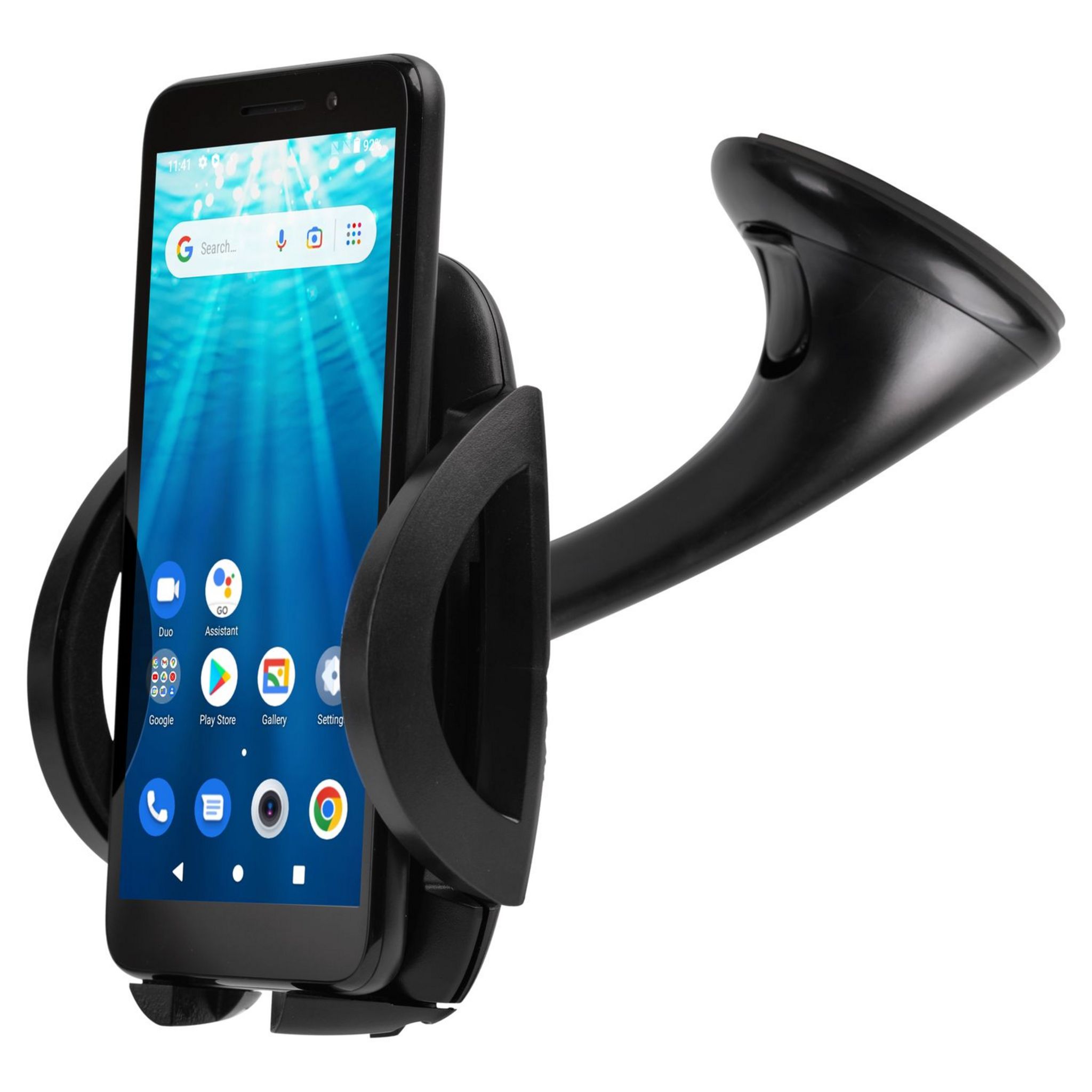 Voir la diapositive 3 : QILIVE Support voiture sur grille d'aération et ventouse - Noir