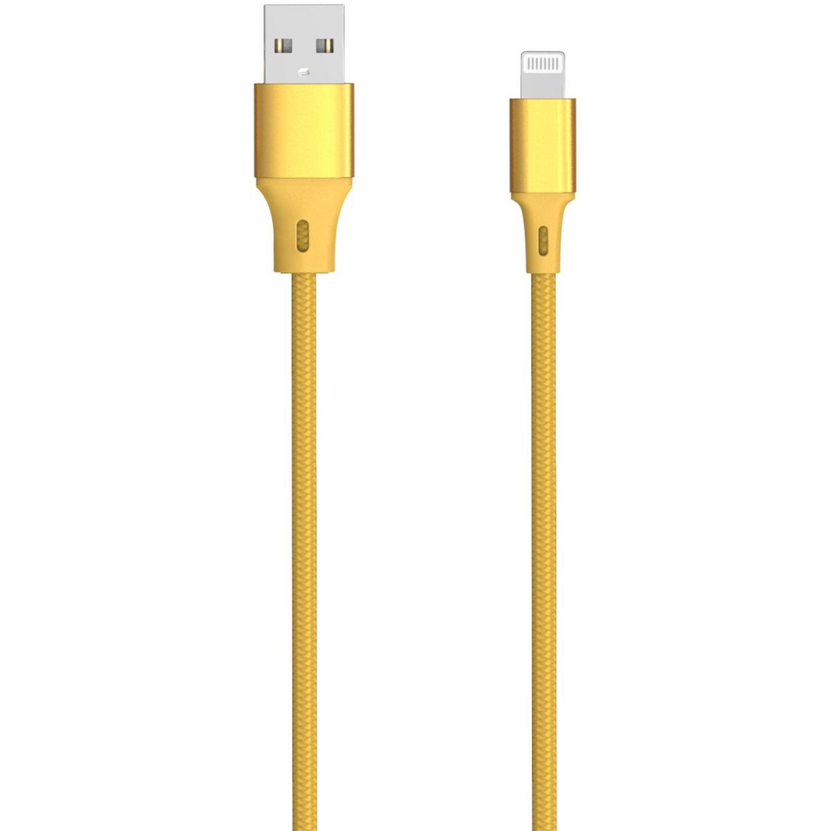 QILIVE Câble de charge USB A/Lightning Textile - Jaune