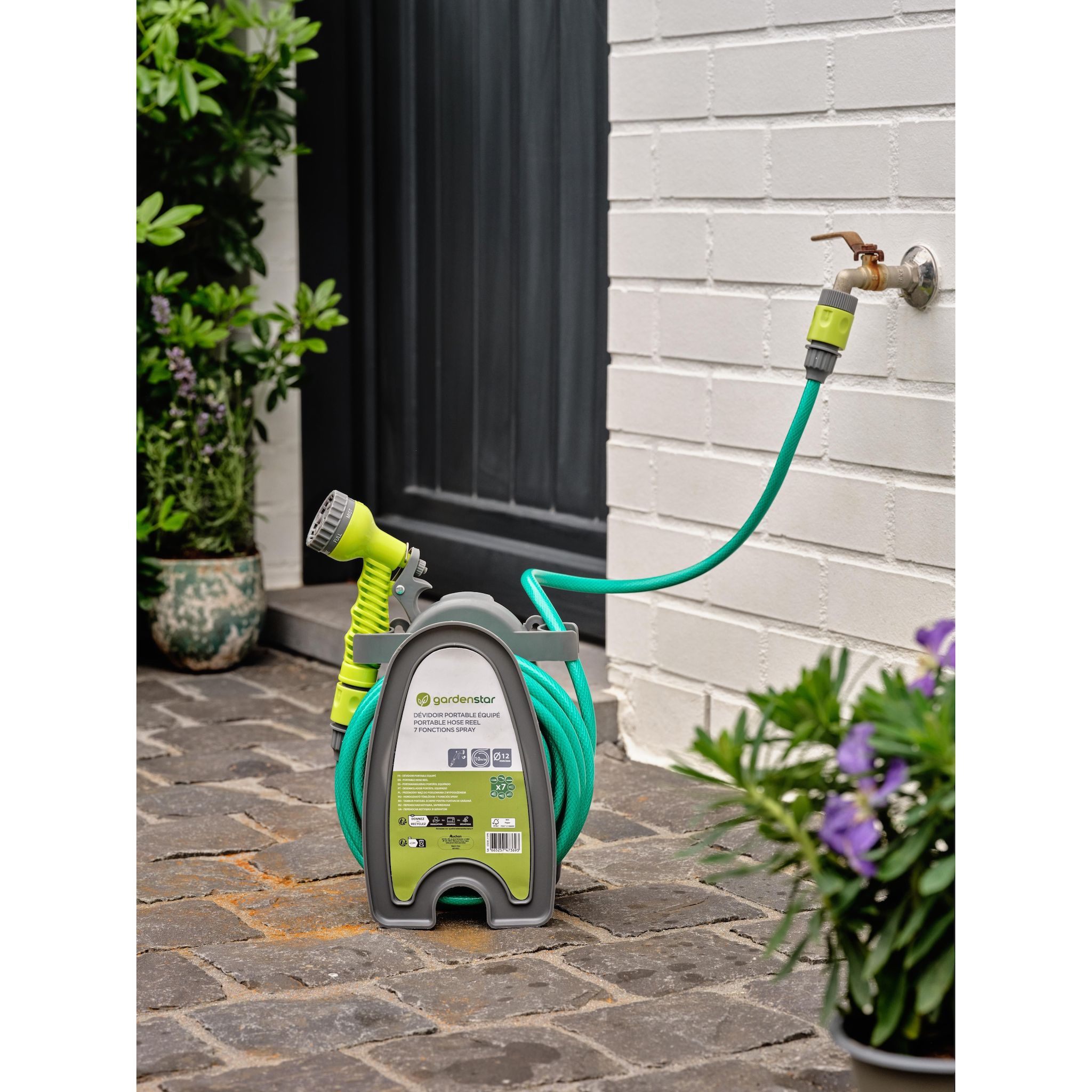 GARDENSTAR Kit dévidoir compact