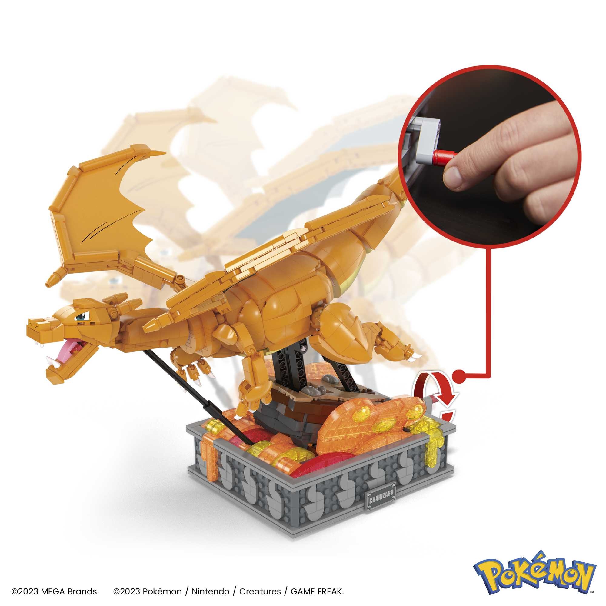 Voir la diapositive 4 : MATTEL Figurine Dracaufeu en mouvement à construire