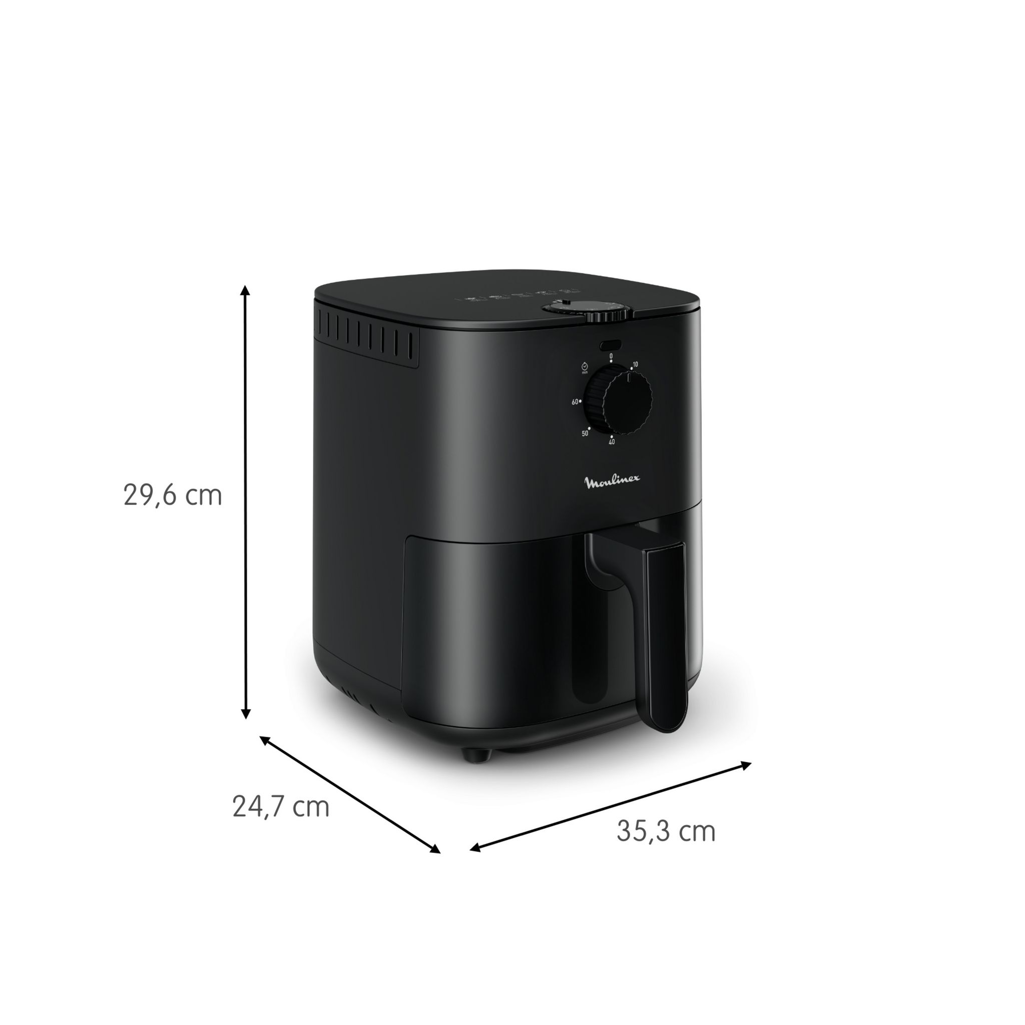 Voir la diapositive 5 : MOULINEX Friteuse électrique sans huile à air chaud EZ130810 - Noir