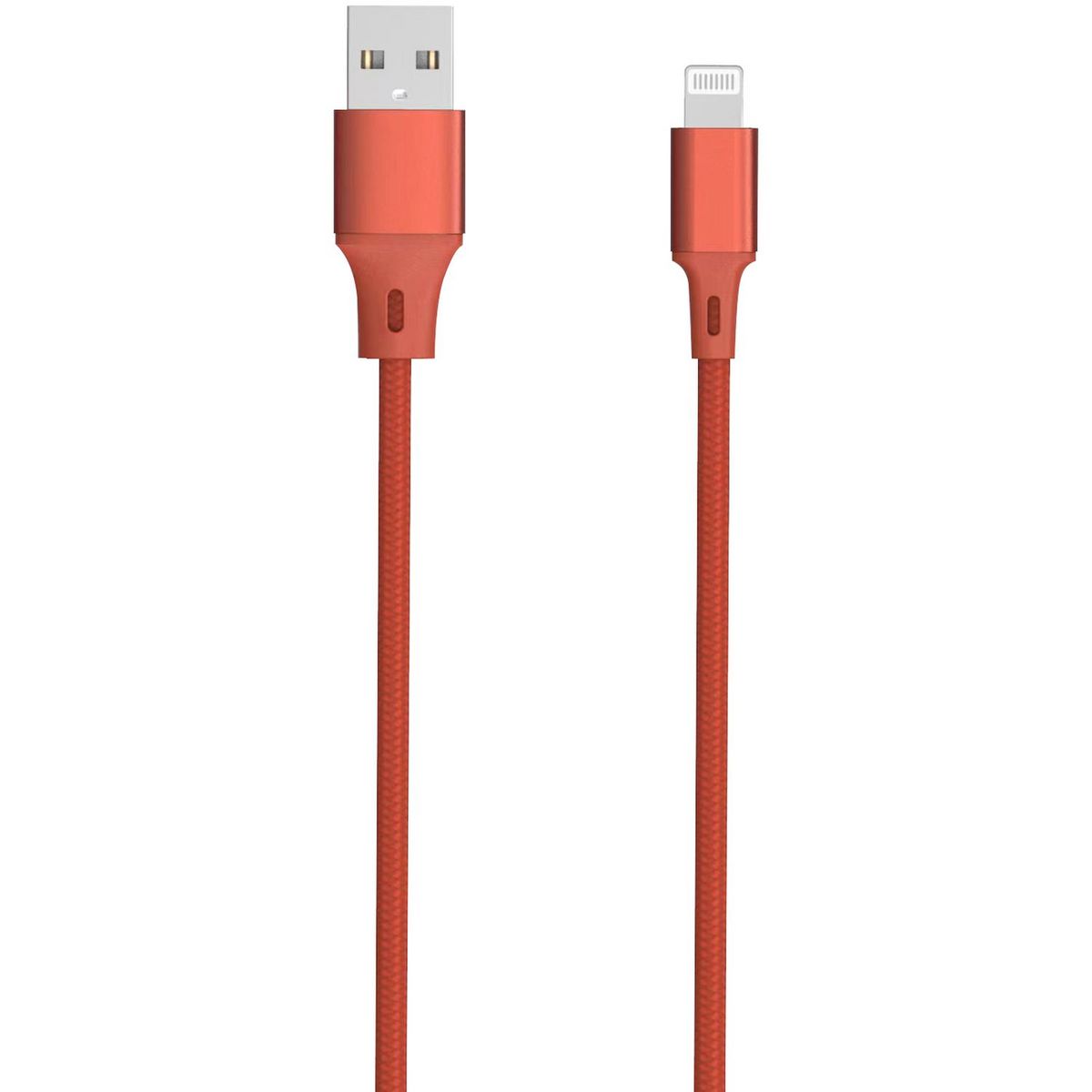 QILIVE Câble de charge USB A/Lightning Textile - Rouge