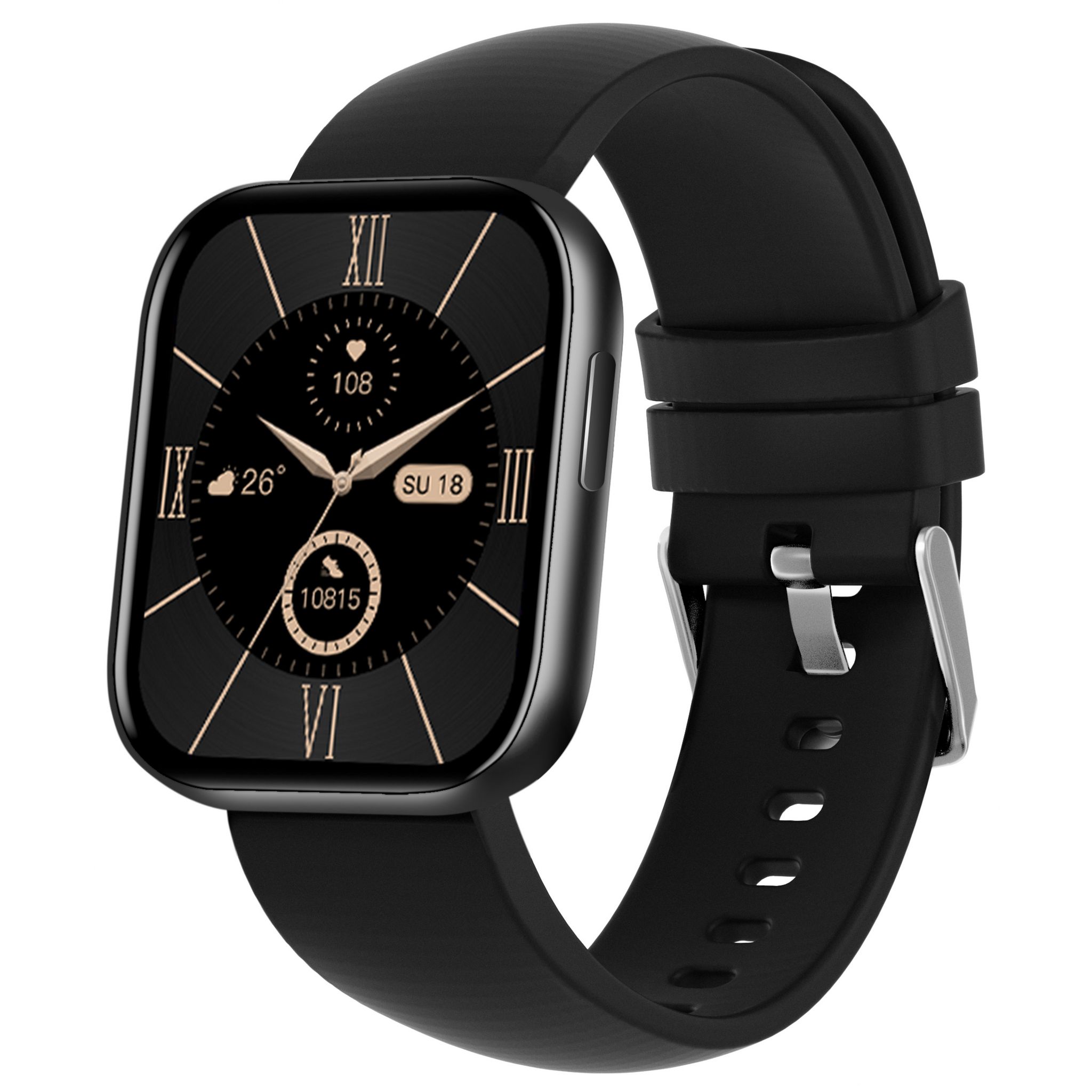 Voir la diapositive 3 : ABYX Montre connectée FIT Fuji - Noir