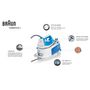 Voir la diapositive 7 : BRAUN Centrale vapeur IS1012BL - Blanc et bleu