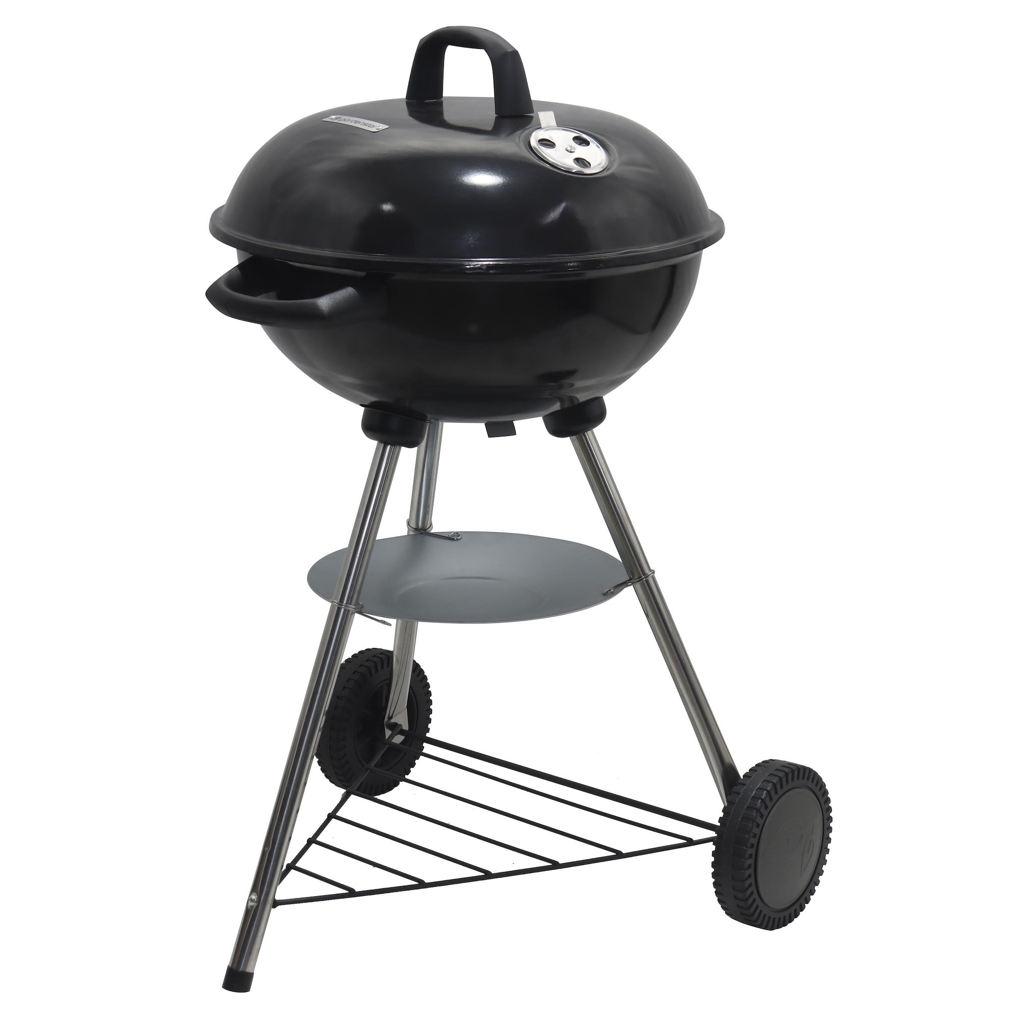 GARDENSTAR Barbecue charbon de bois rond avec couvercle Diam 41 cm