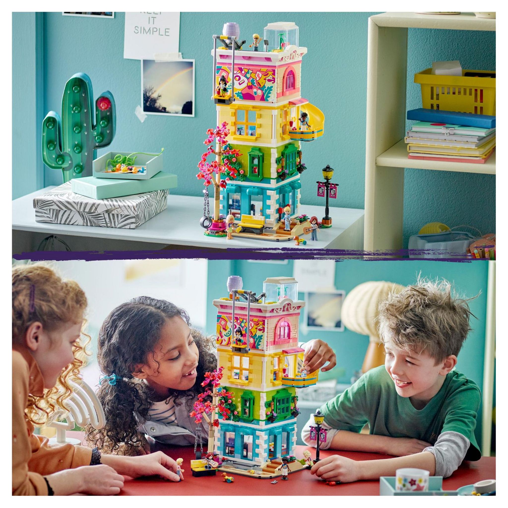 Voir la diapositive 2 : LEGO Friends 41748 - Le Centre Collectif de Heartlake City, Jouet Modulaire avec Studios d'Art et d'Enregistrement, Salle de Jeux, Pickle le Chien et Plus