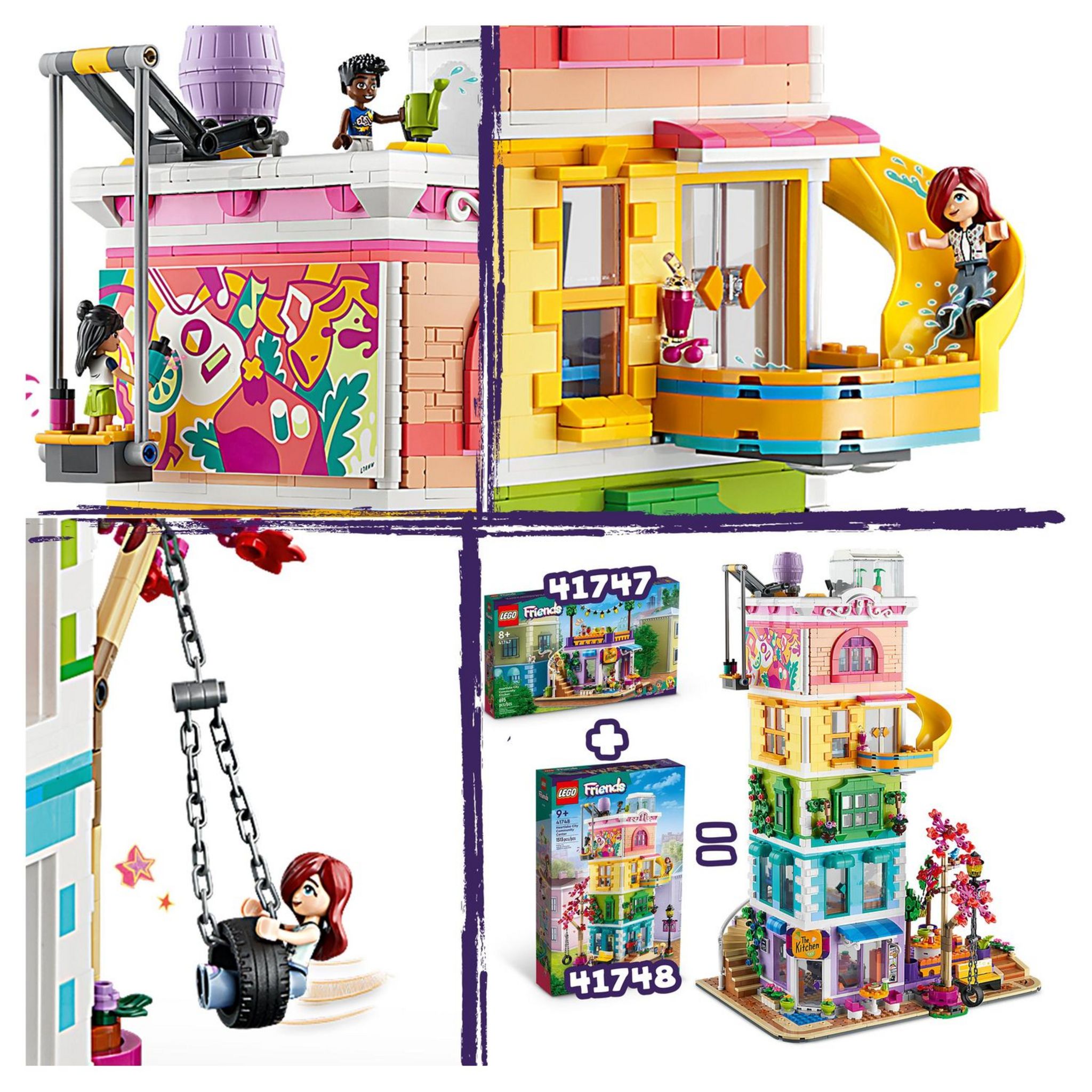 Voir la diapositive 4 : LEGO Friends 41748 - Le Centre Collectif de Heartlake City, Jouet Modulaire avec Studios d'Art et d'Enregistrement, Salle de Jeux, Pickle le Chien et Plus