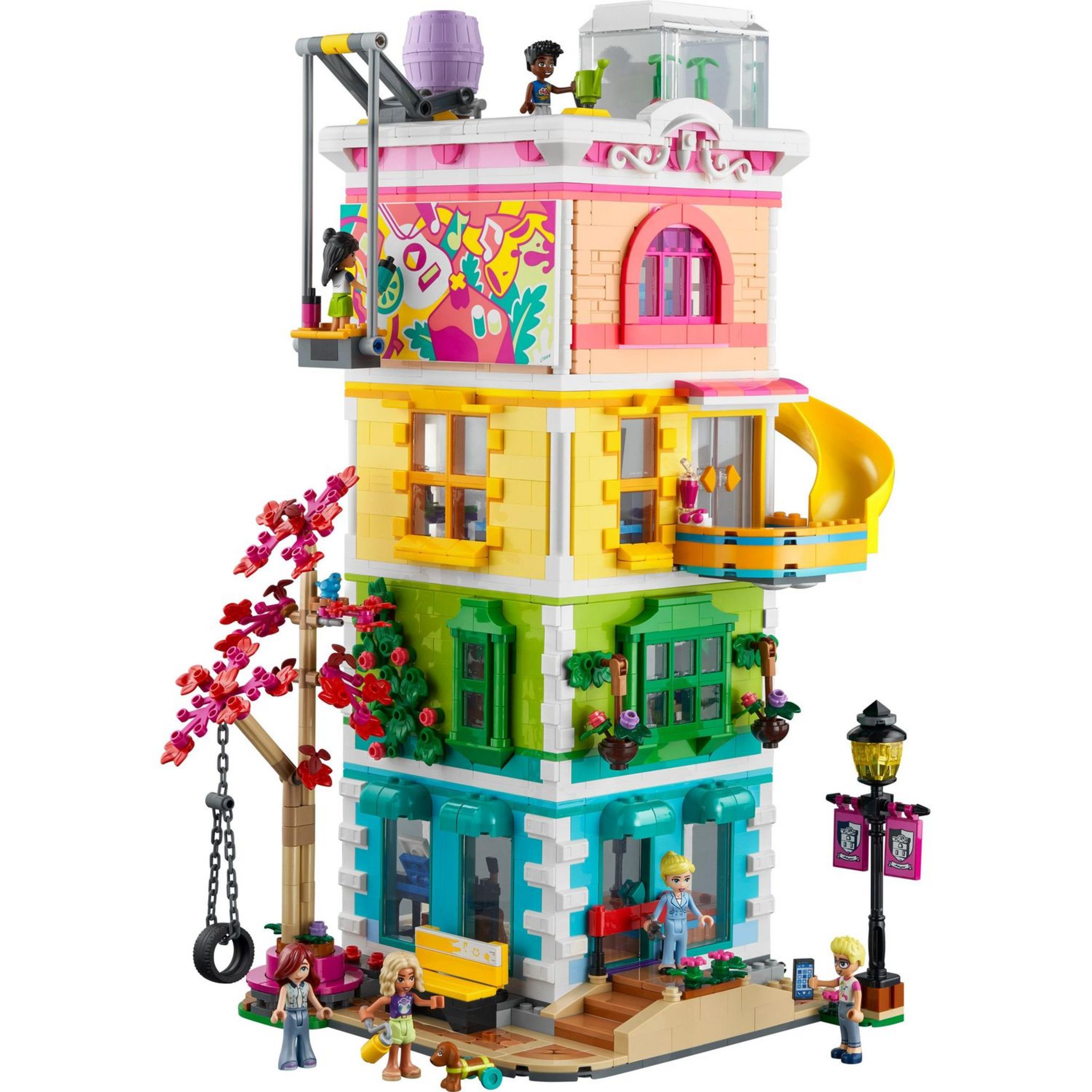 Voir la diapositive 8 : LEGO Friends 41748 - Le Centre Collectif de Heartlake City, Jouet Modulaire avec Studios d'Art et d'Enregistrement, Salle de Jeux, Pickle le Chien et Plus