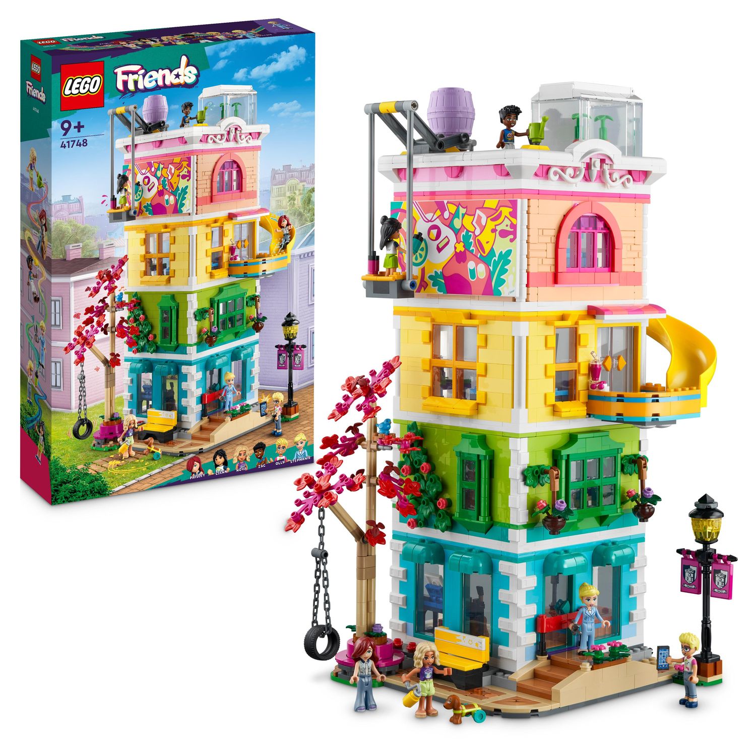 Voir la diapositive 9 : LEGO Friends 41748 - Le Centre Collectif de Heartlake City, Jouet Modulaire avec Studios d'Art et d'Enregistrement, Salle de Jeux, Pickle le Chien et Plus