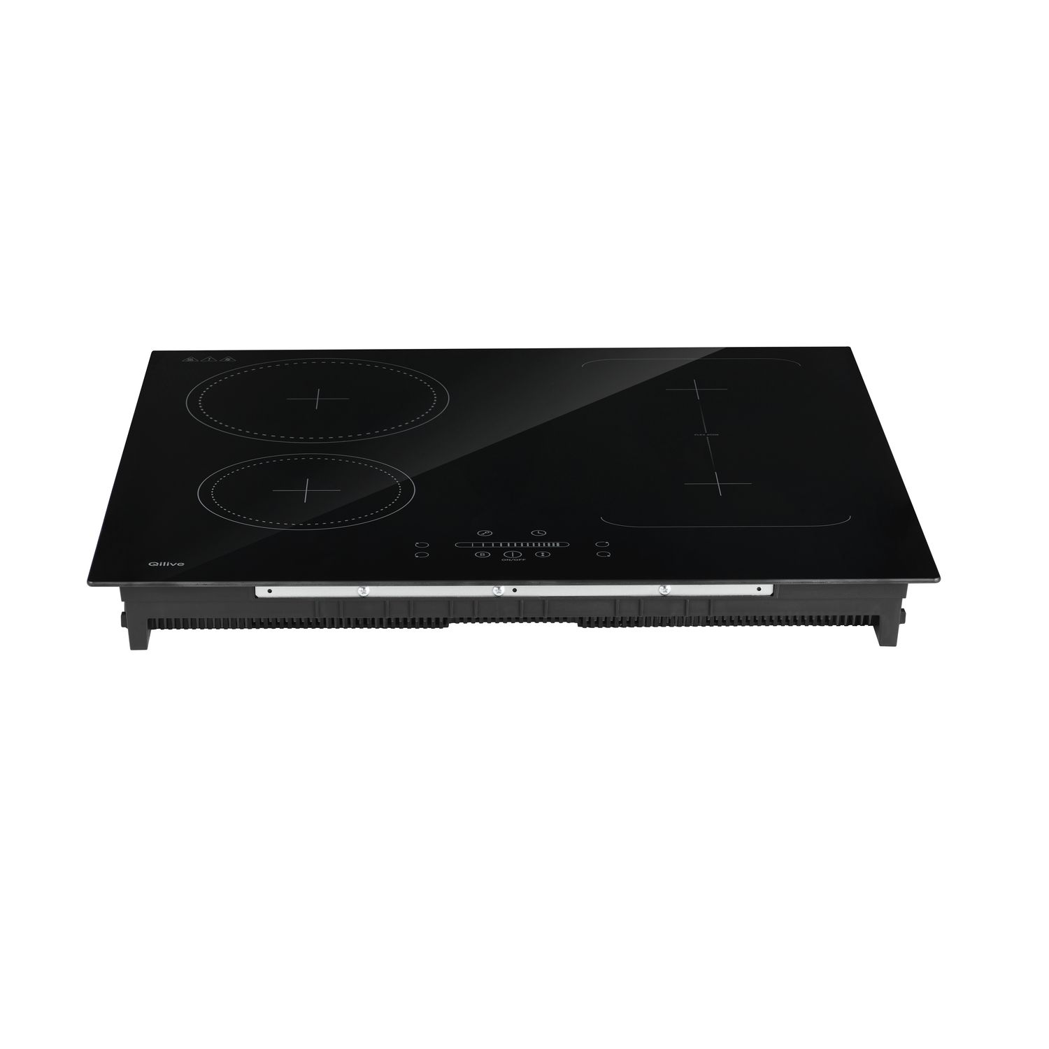 Voir la diapositive 3 : QILIVE Table de cuisson à induction Q.6922, 59 cm, 4 foyers avec une zone flex
