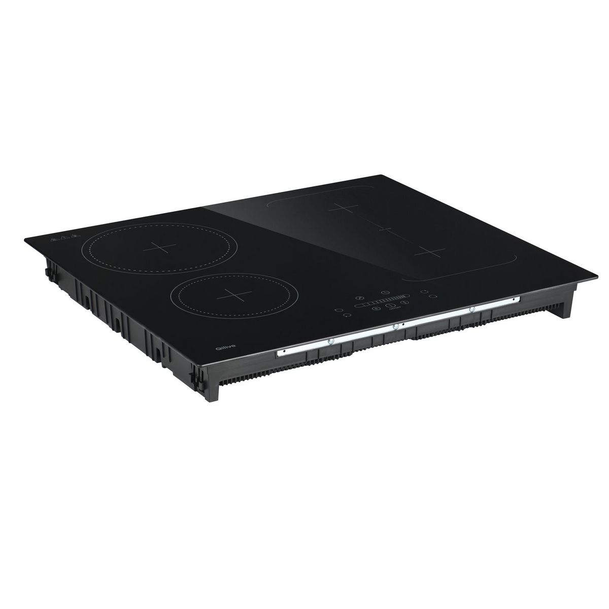 QILIVE Table de cuisson à induction Q.6922, 59 cm, 4 foyers avec une zone flex