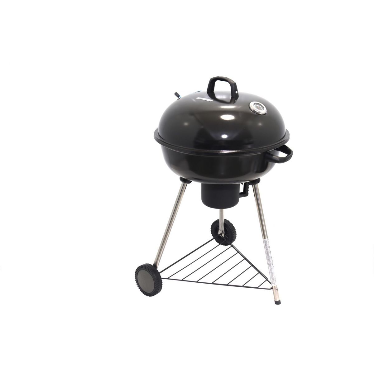 GARDENSTAR Barbecue charbon de bois en acier émaillé avec couvercle - D55cm