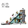 LEGO City 60366 - Le Complexe de Ski et d’Escalade, Jouet de Construction Modulaire à 3 Niveaux avec Magasin d'Hiver, Café, Remontée Mécanique et 8 Minifigurines