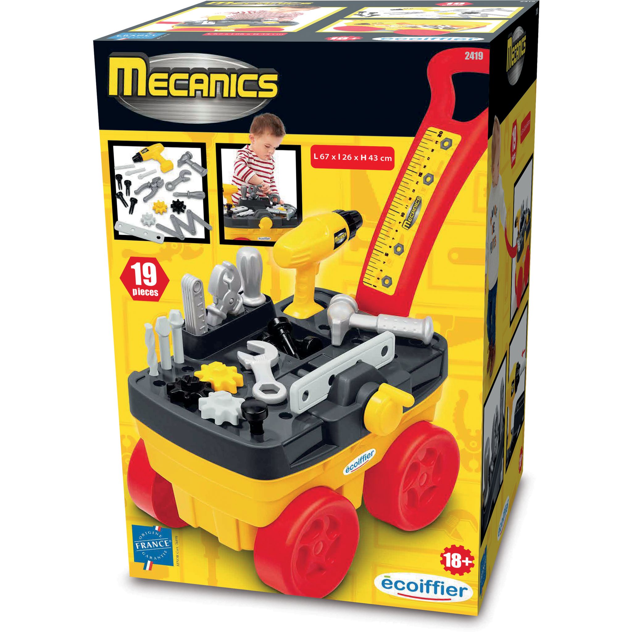 Voir la diapositive 2 : ECOIFFIER Chariot à outils mécanique