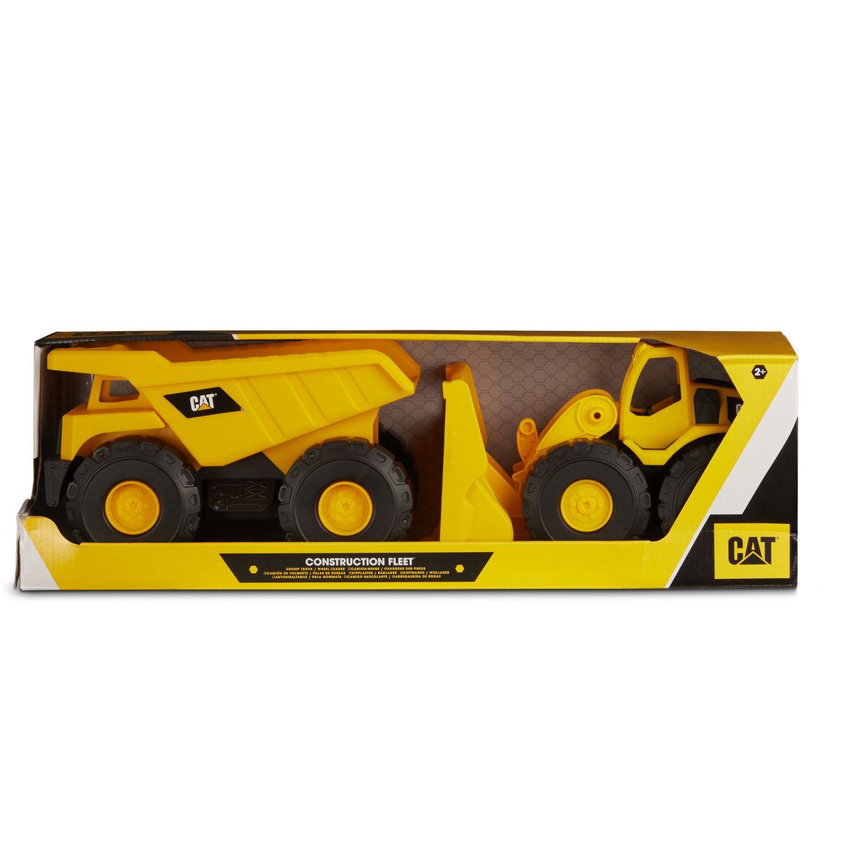 Pack 2 Véhicules De Chantier Camion Benne et Chargeuse Caterpillar