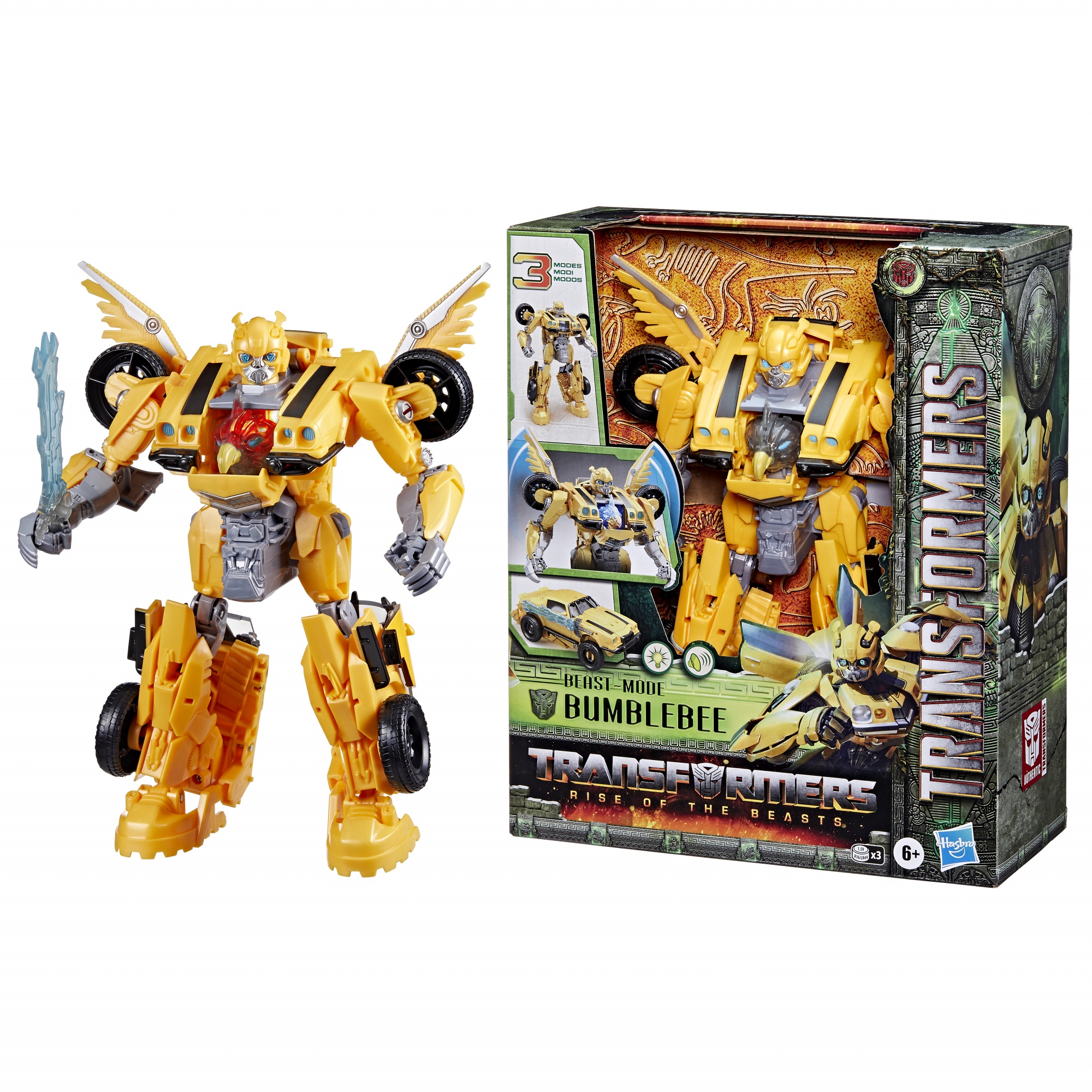 Voir la diapositive 3 : HASBRO Transformers Beast Mode Bumblebee