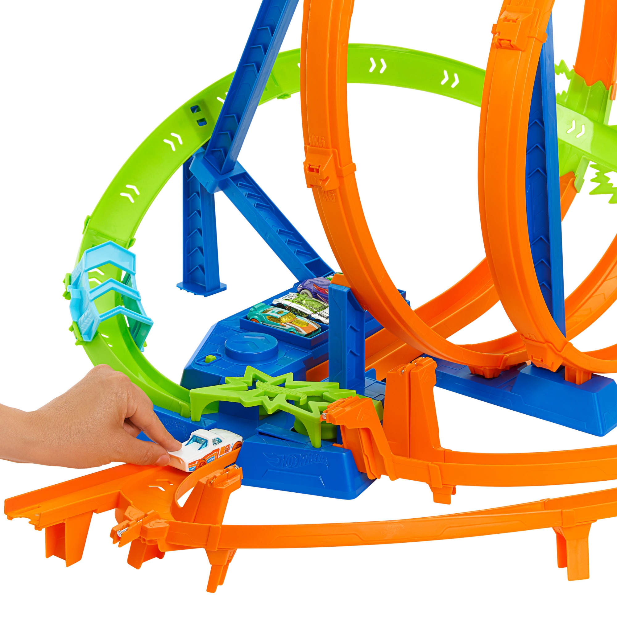 Voir la diapositive 2 : MATTEL Coffret Looping Multicrash - Hot wheels