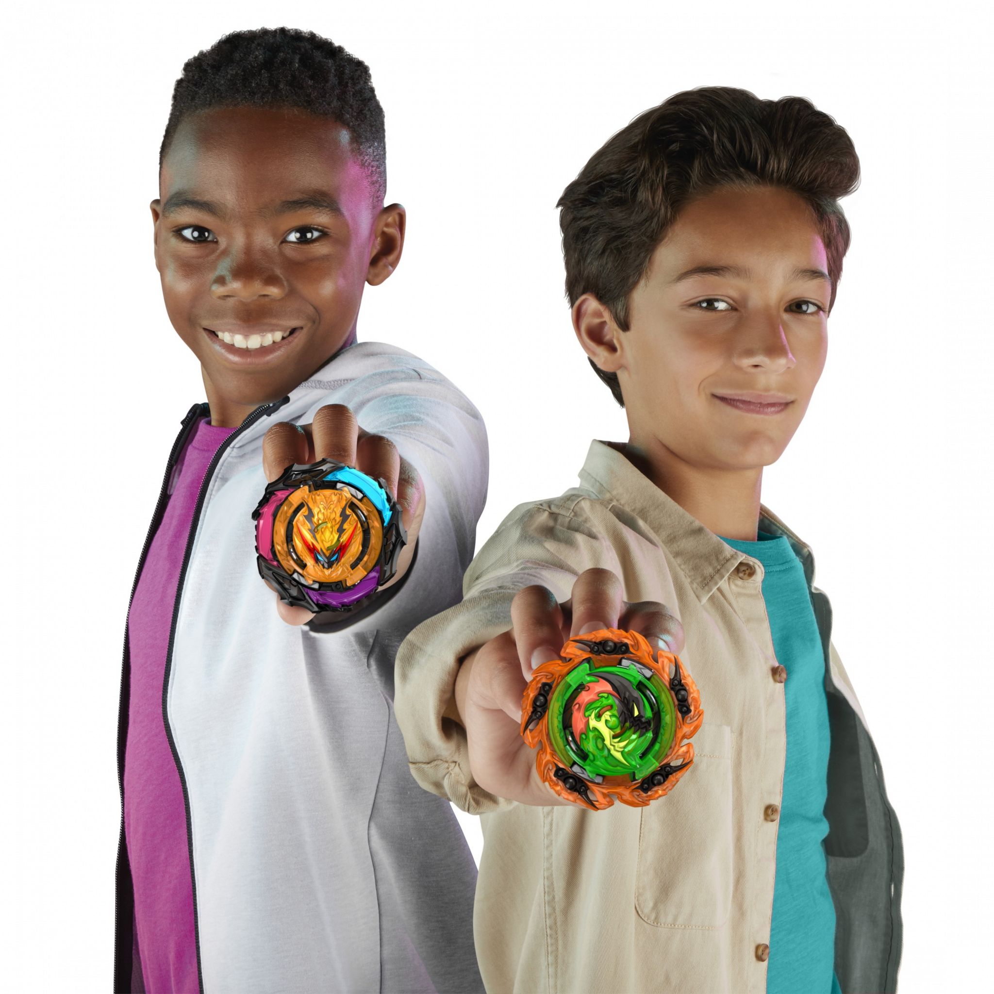 Voir la diapositive 4 : HASBRO Set de combat Light Ignite Beyblade Burst QuadStrike