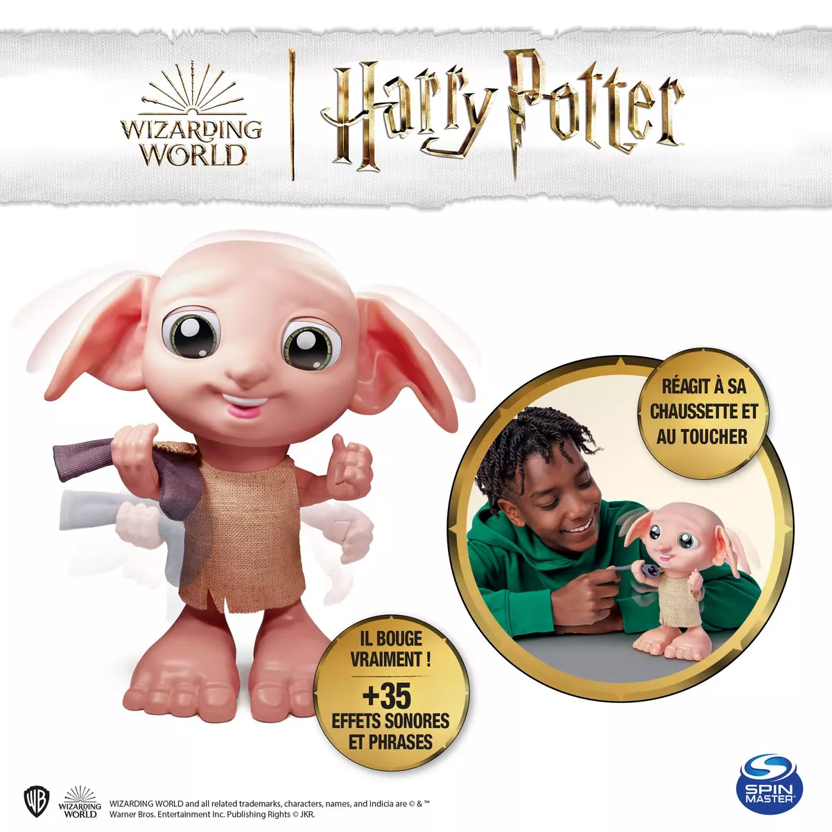 SPIN MASTER Figurine Dobby interactif pas cher 