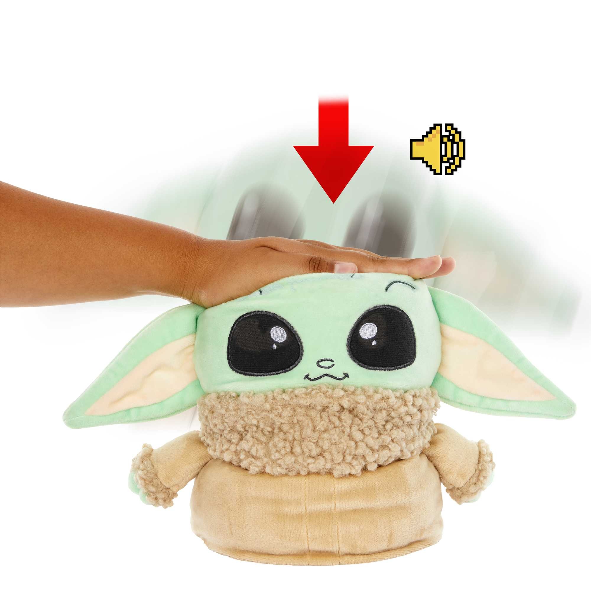 Voir la diapositive 3 : MATTEL Peluche Grogu sautillant - The Mandolorian