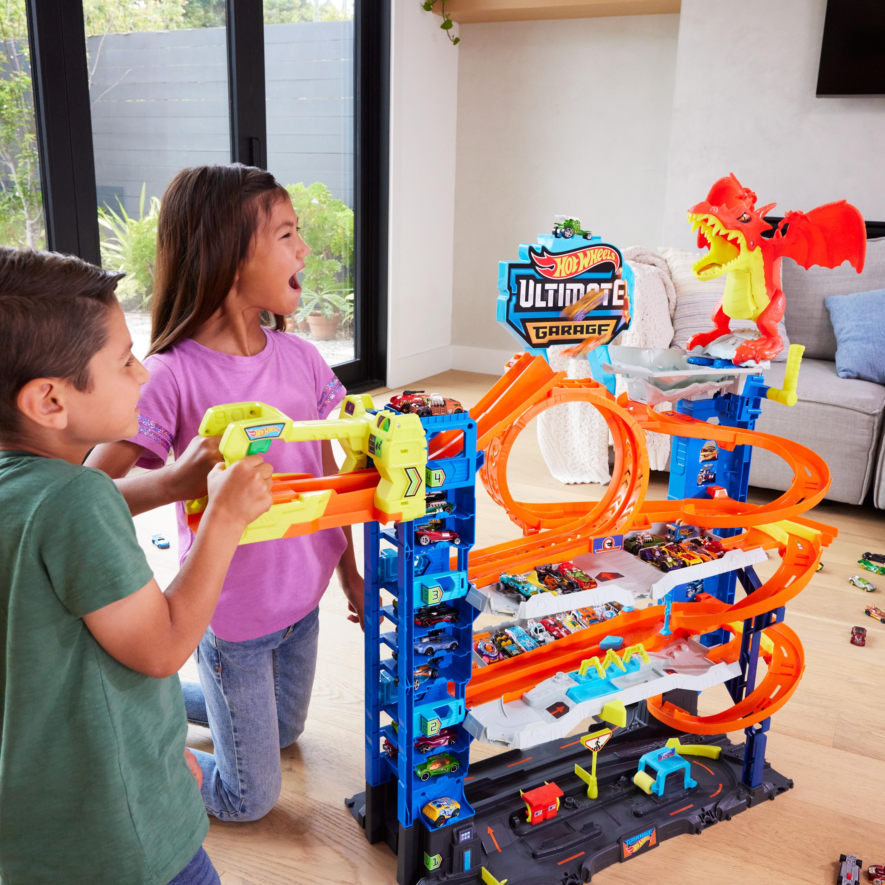 Voir la diapositive 3 : MATTEL Hot Wheels City - Super Garage Ultime - Coffret avec 2 voitures incluses