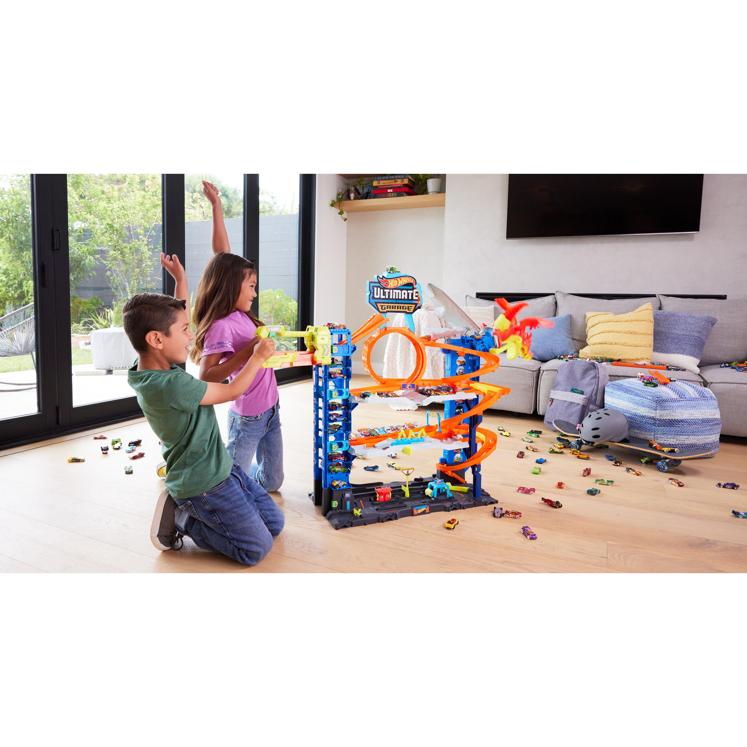 Voir la diapositive 4 : MATTEL Hot Wheels City - Super Garage Ultime - Coffret avec 2 voitures incluses