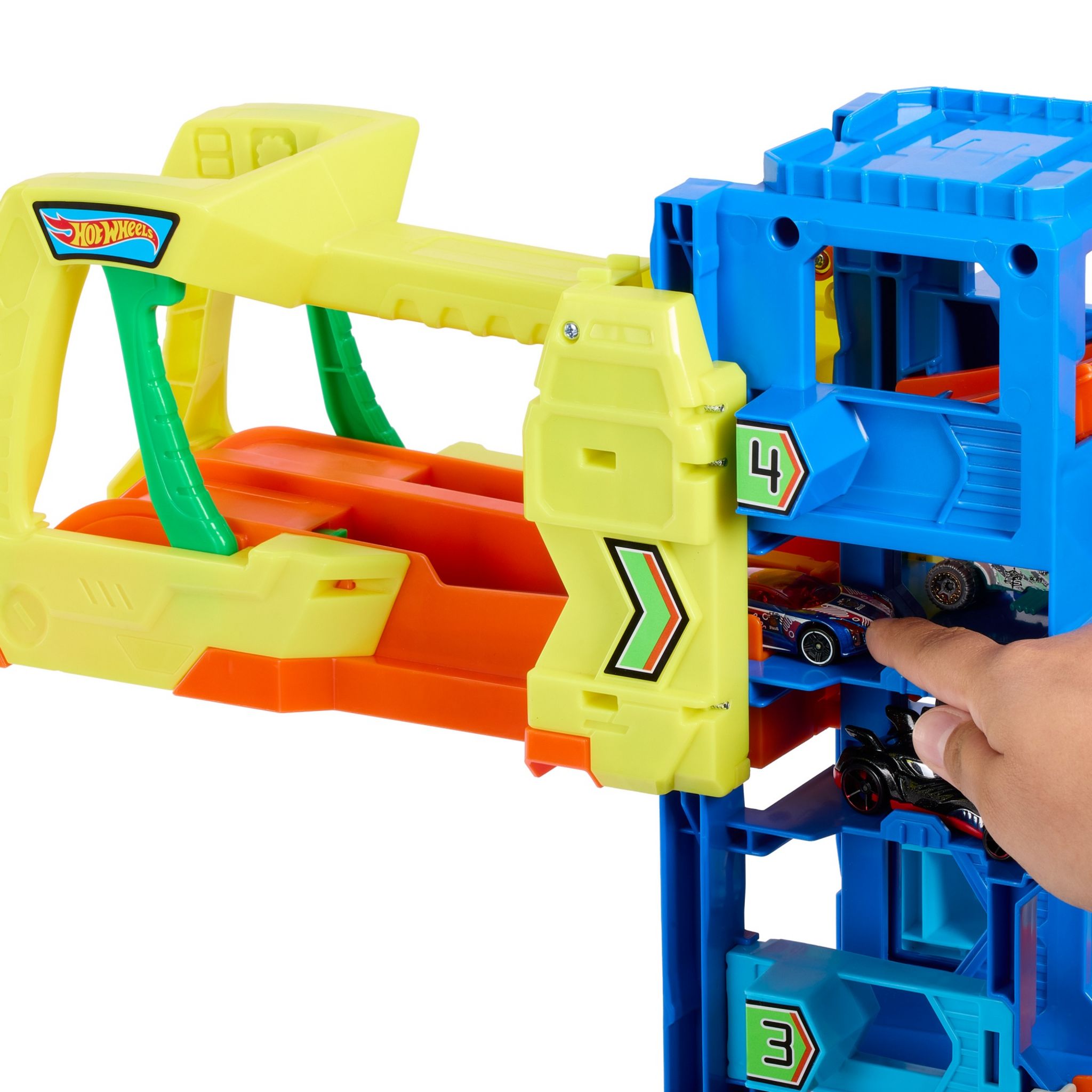 Voir la diapositive 5 : MATTEL Hot Wheels City - Super Garage Ultime - Coffret avec 2 voitures incluses