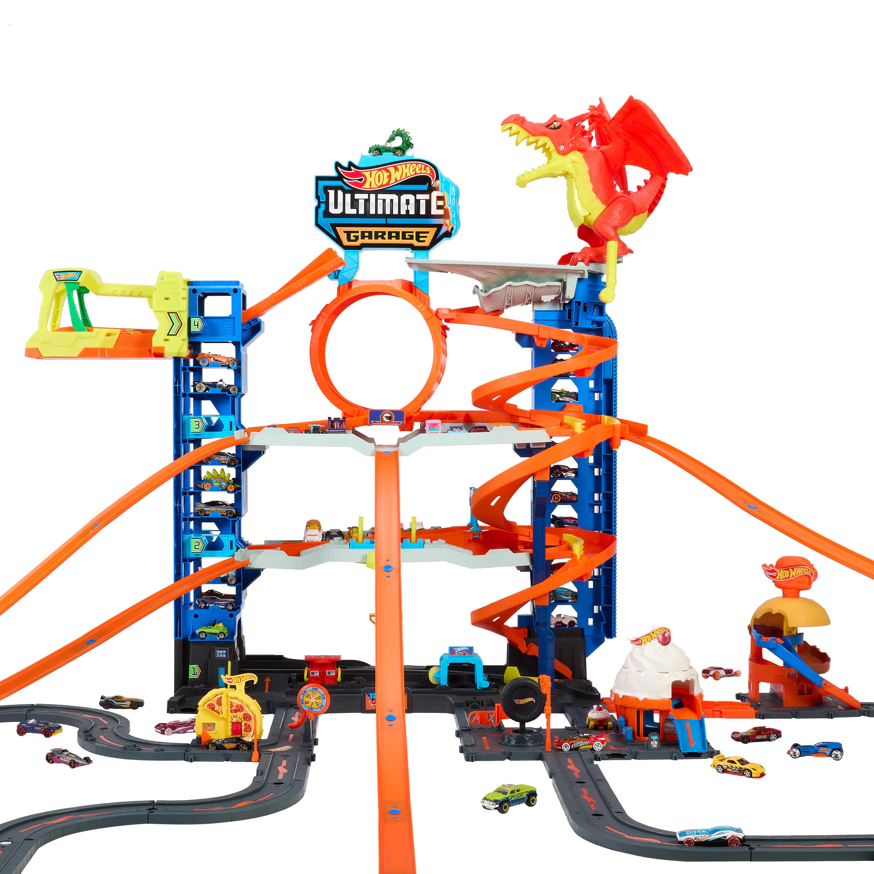 Voir la diapositive 10 : MATTEL Hot Wheels City - Super Garage Ultime - Coffret avec 2 voitures incluses