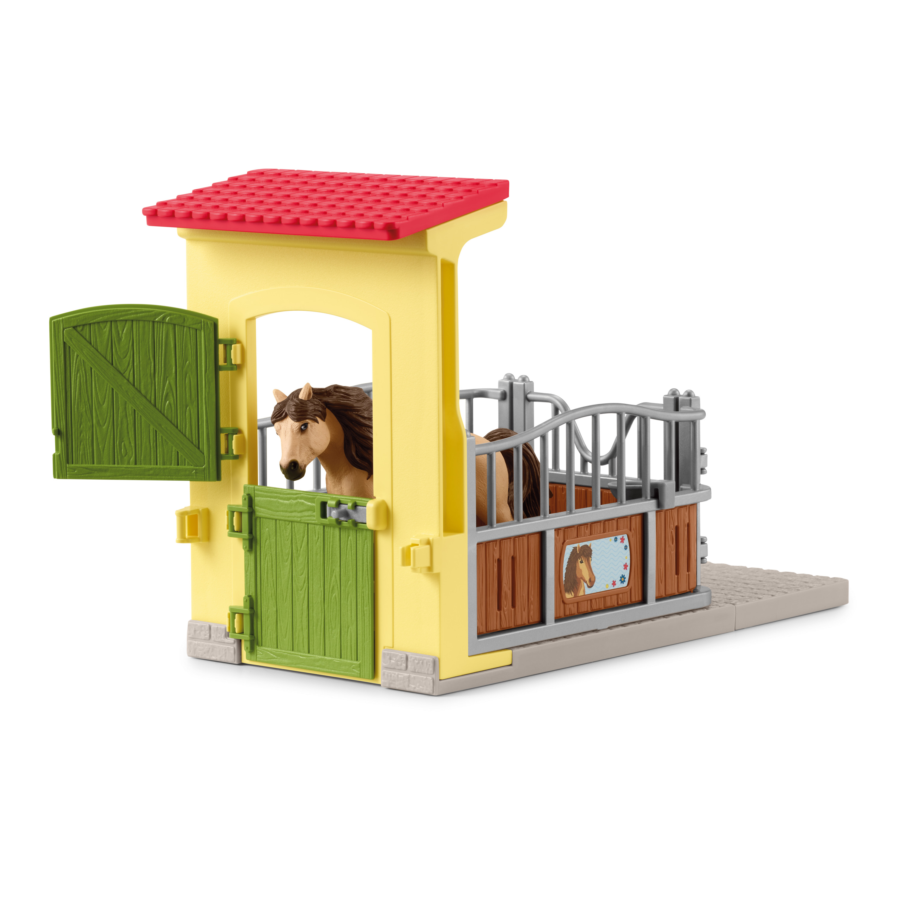Voir la diapositive 5 : SCHLEICH Figurine Box Poney Islandais Extension Ferme