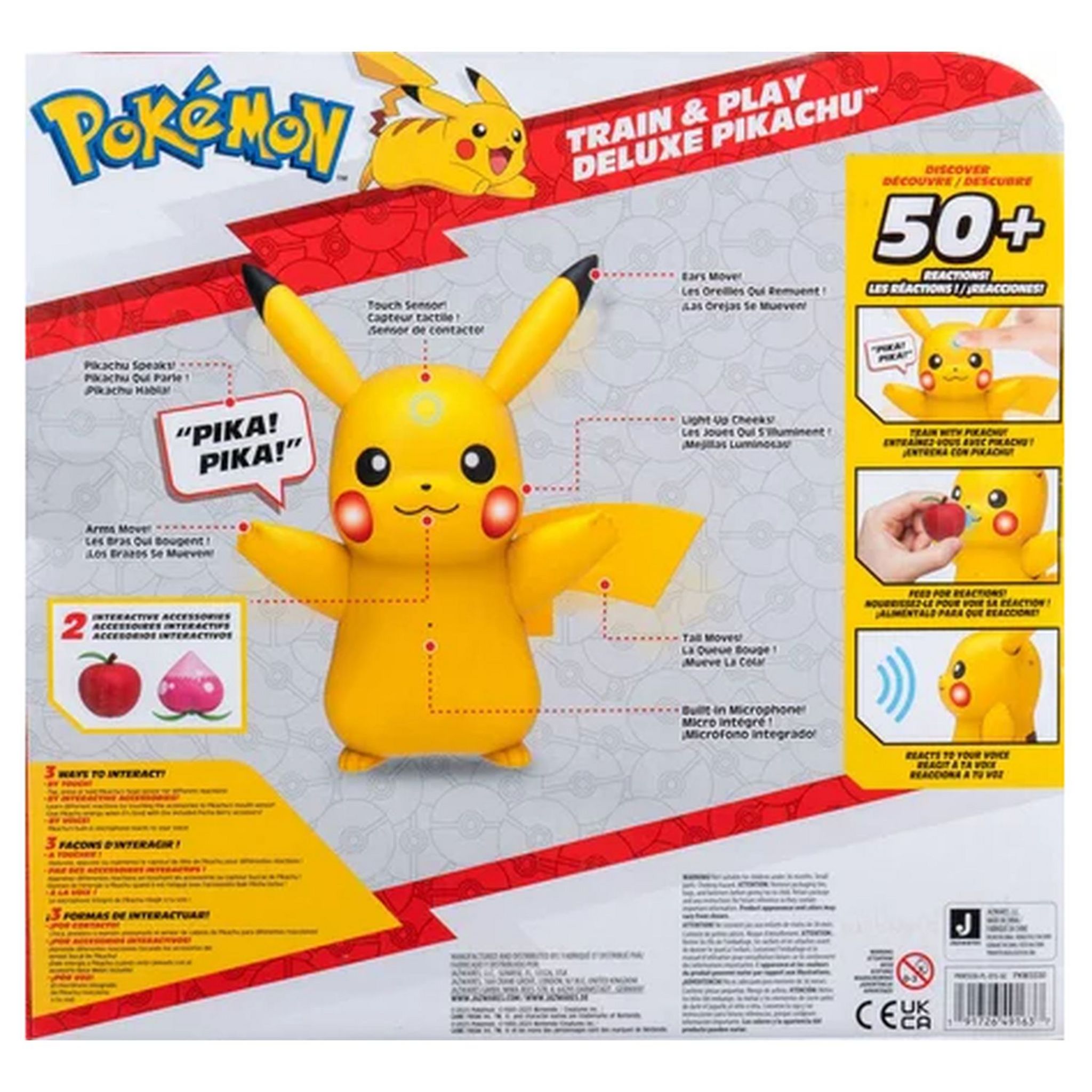 Voir la diapositive 2 : BANDAI Figurine Pokémon Pikachu Interactive