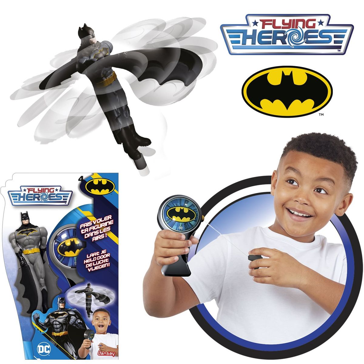 AVION BATWING CON BATMAN 30 CM DE SPIN MASTER