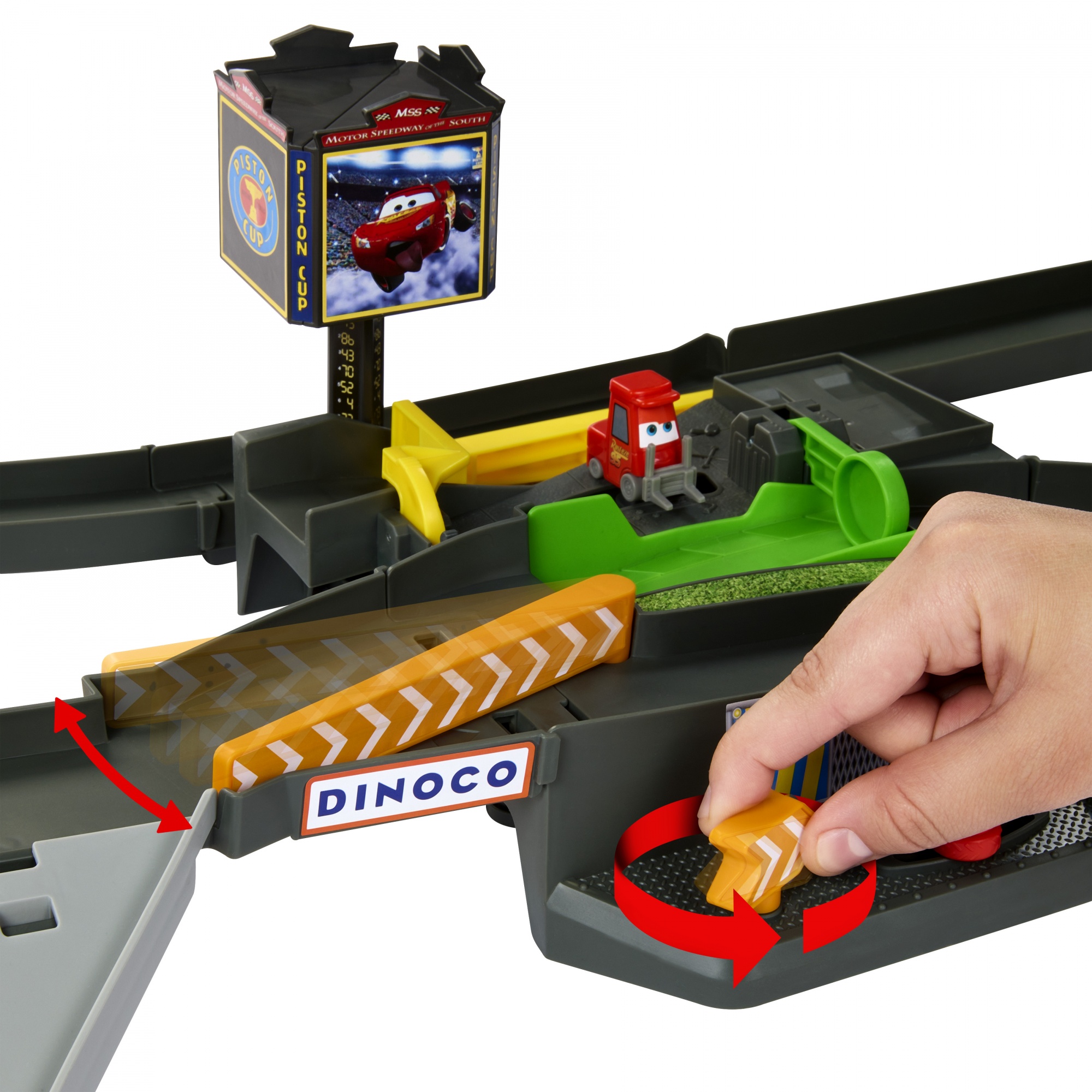 Voir la diapositive 4 : MATTEL Circuit de course Piston Cup