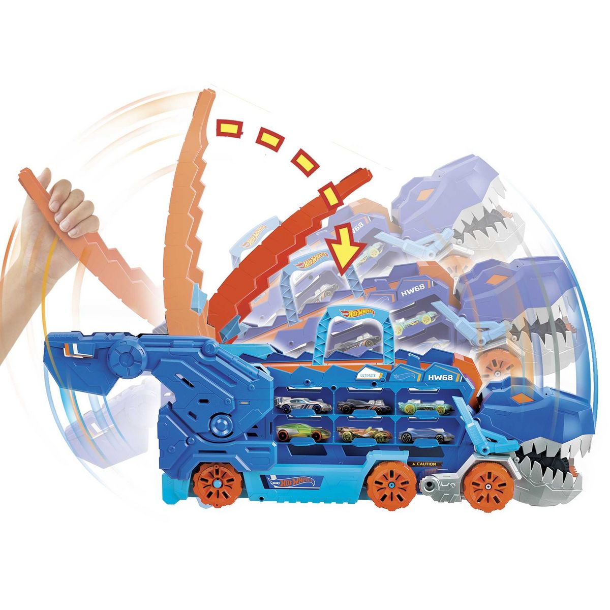 MATTEL Méga Transporteur Dino - Hot Wheels