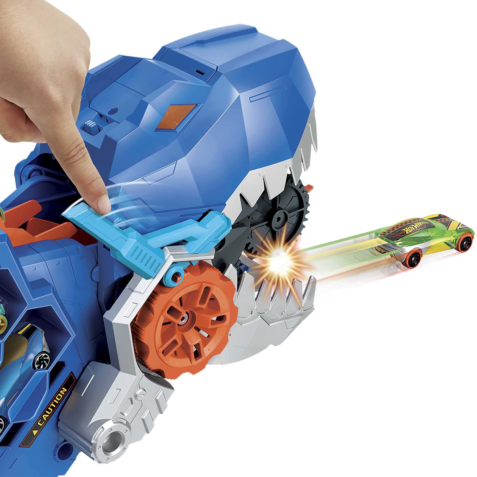 Voir la diapositive 3 : MATTEL Méga Transporteur Dino - Hot Wheels