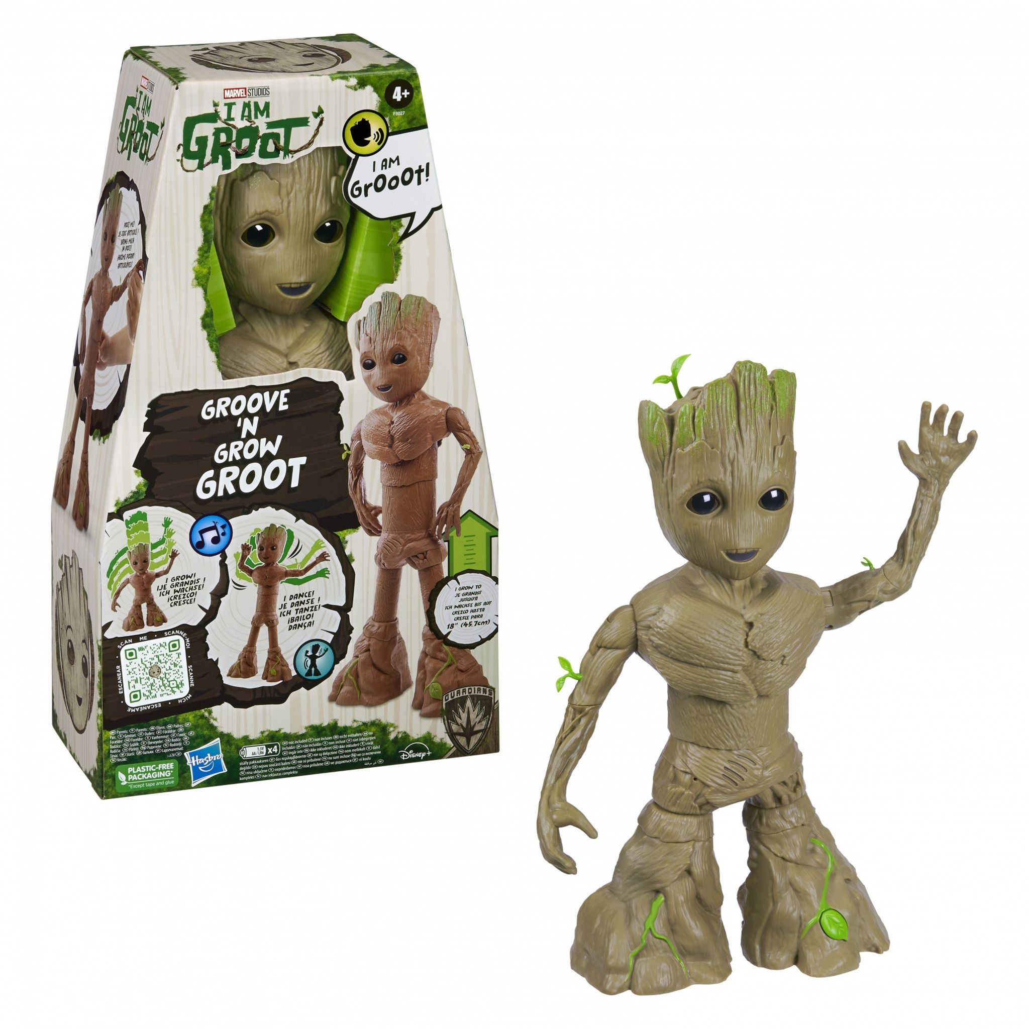 Voir la diapositive 3 : HASBRO Figurine Groot Dansante : Le gardien De La Galaxie
