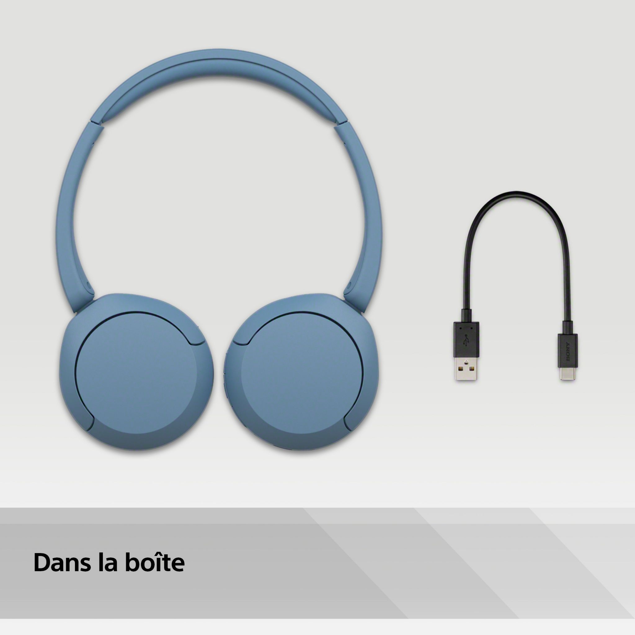 Voir la diapositive 3 : SONY Casque WH CH520 - Bleu