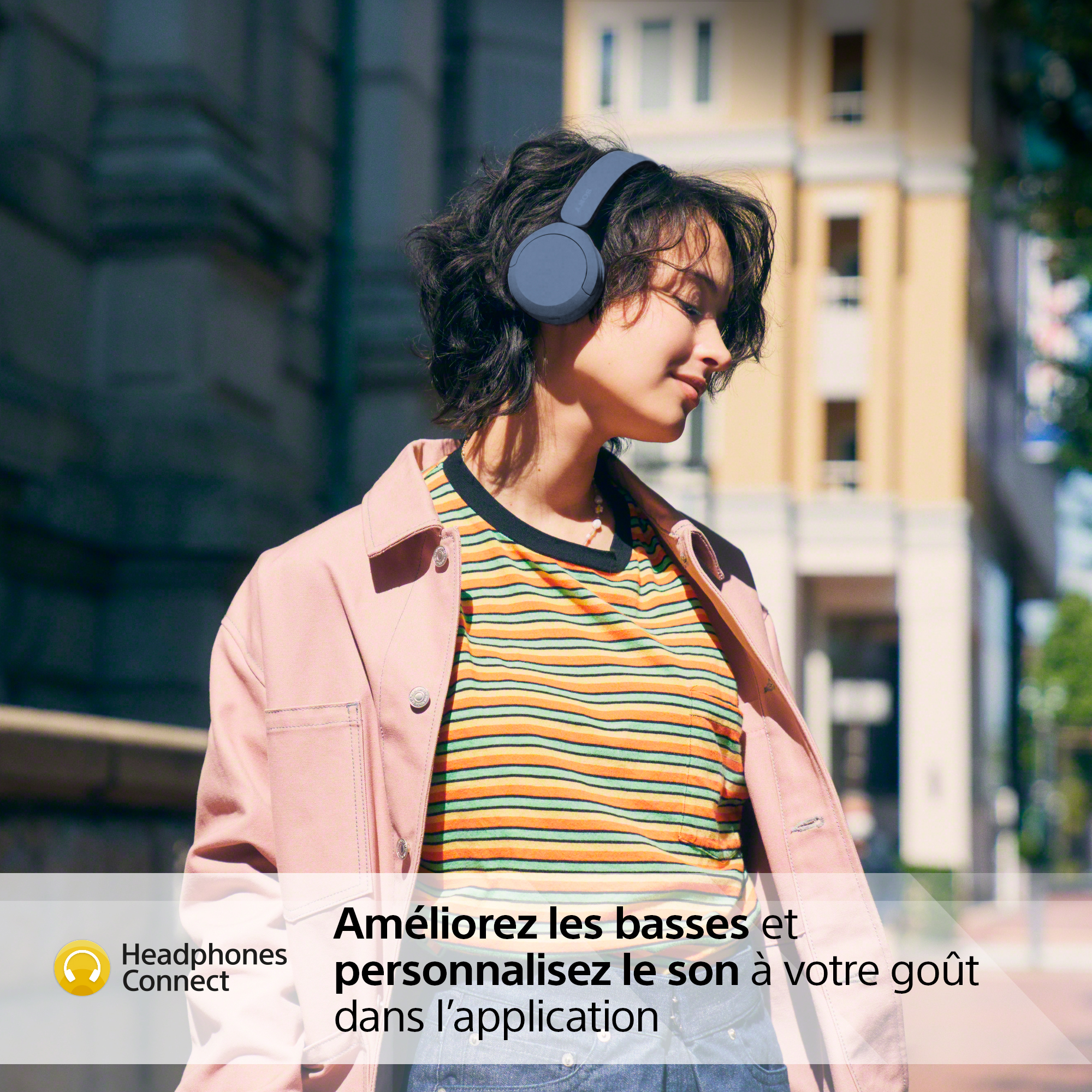 Voir la diapositive 4 : SONY Casque WH CH520 - Bleu